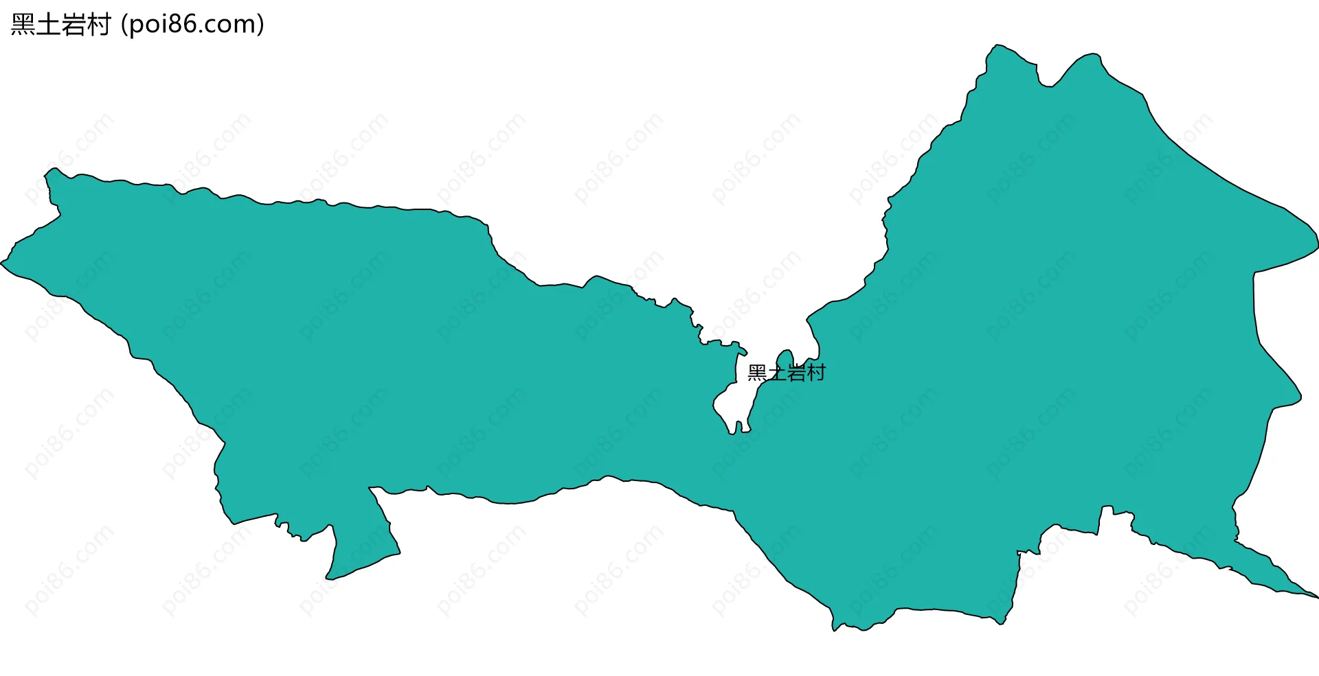 黑土岩村边界地图