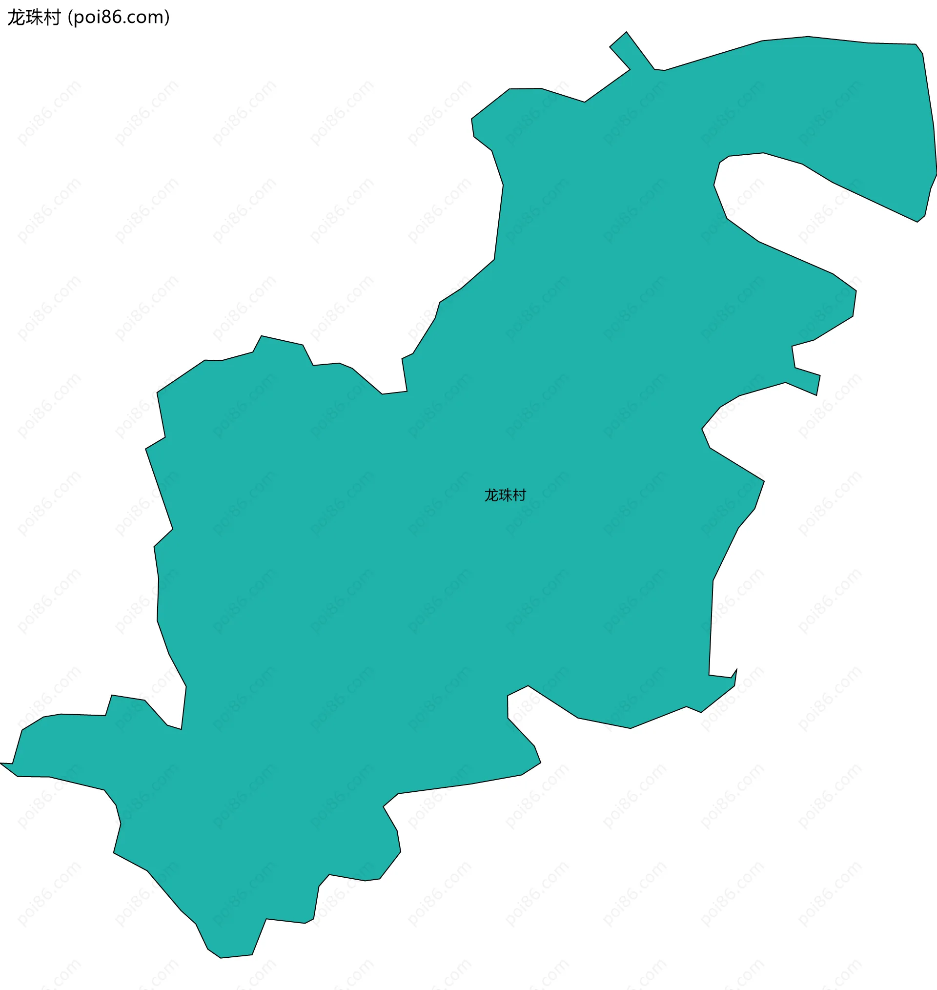 龙珠村边界地图