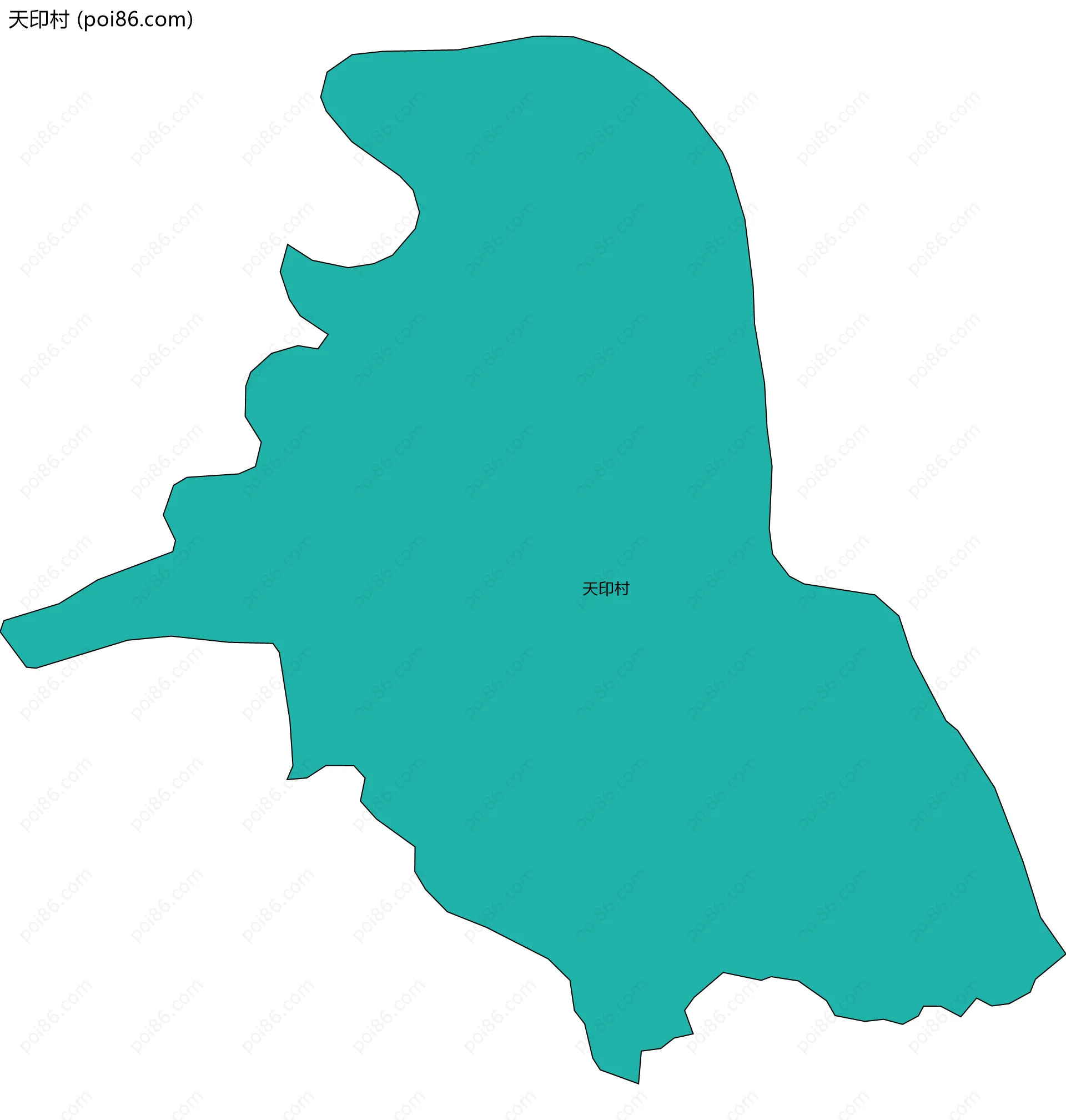 天印村边界地图