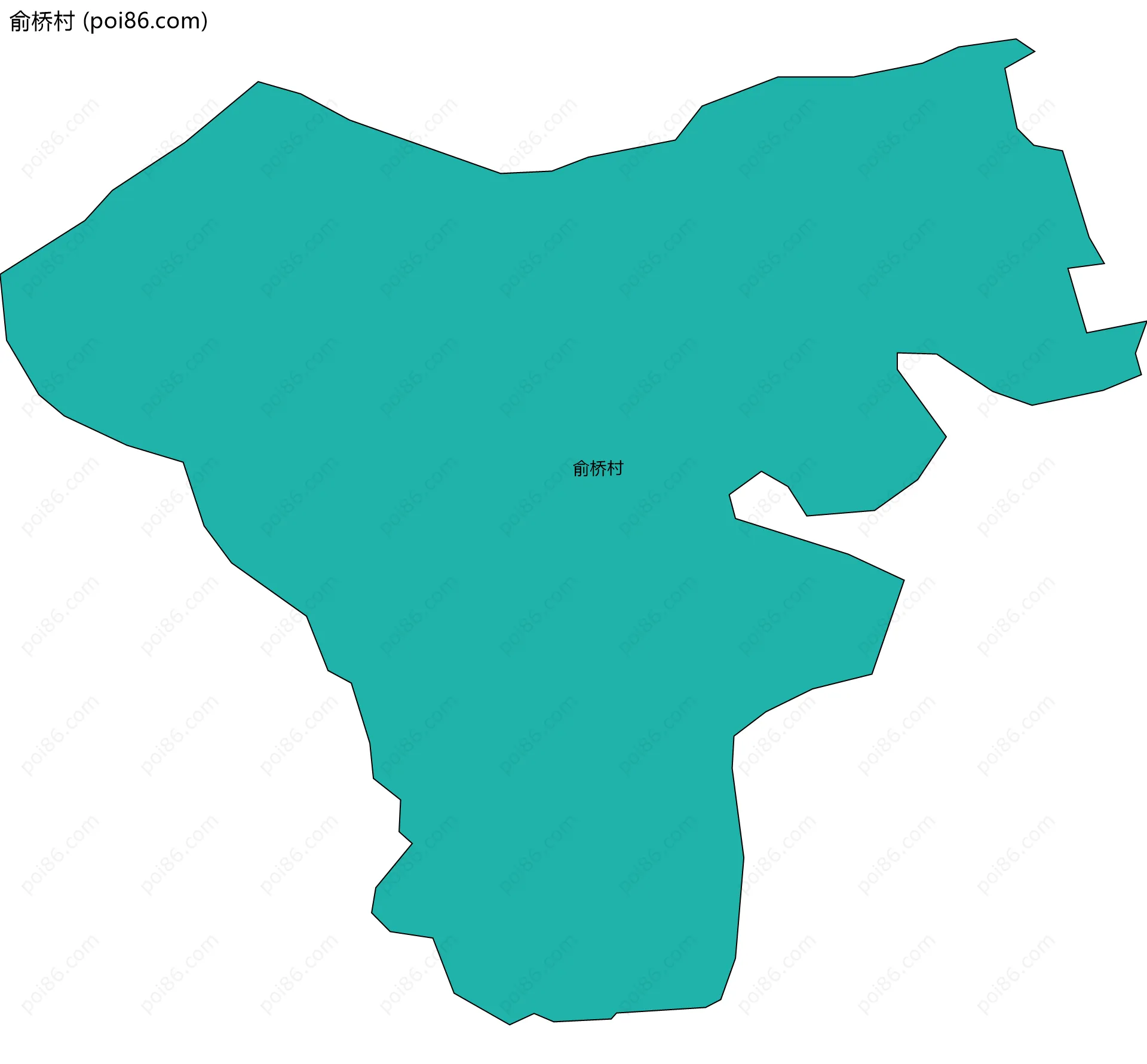 俞桥村边界地图