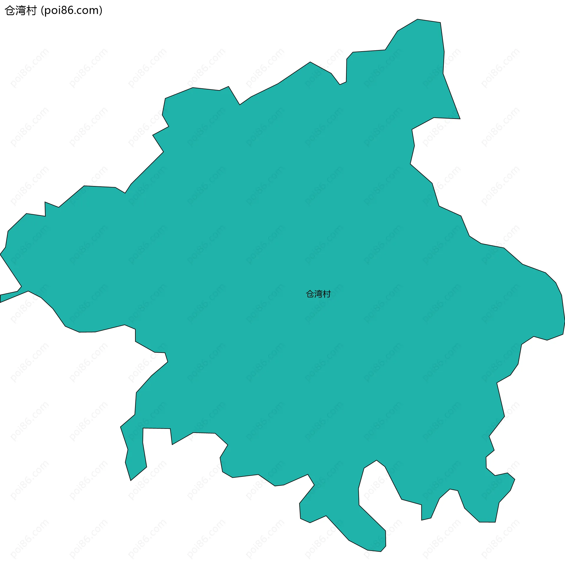 仓湾村边界地图