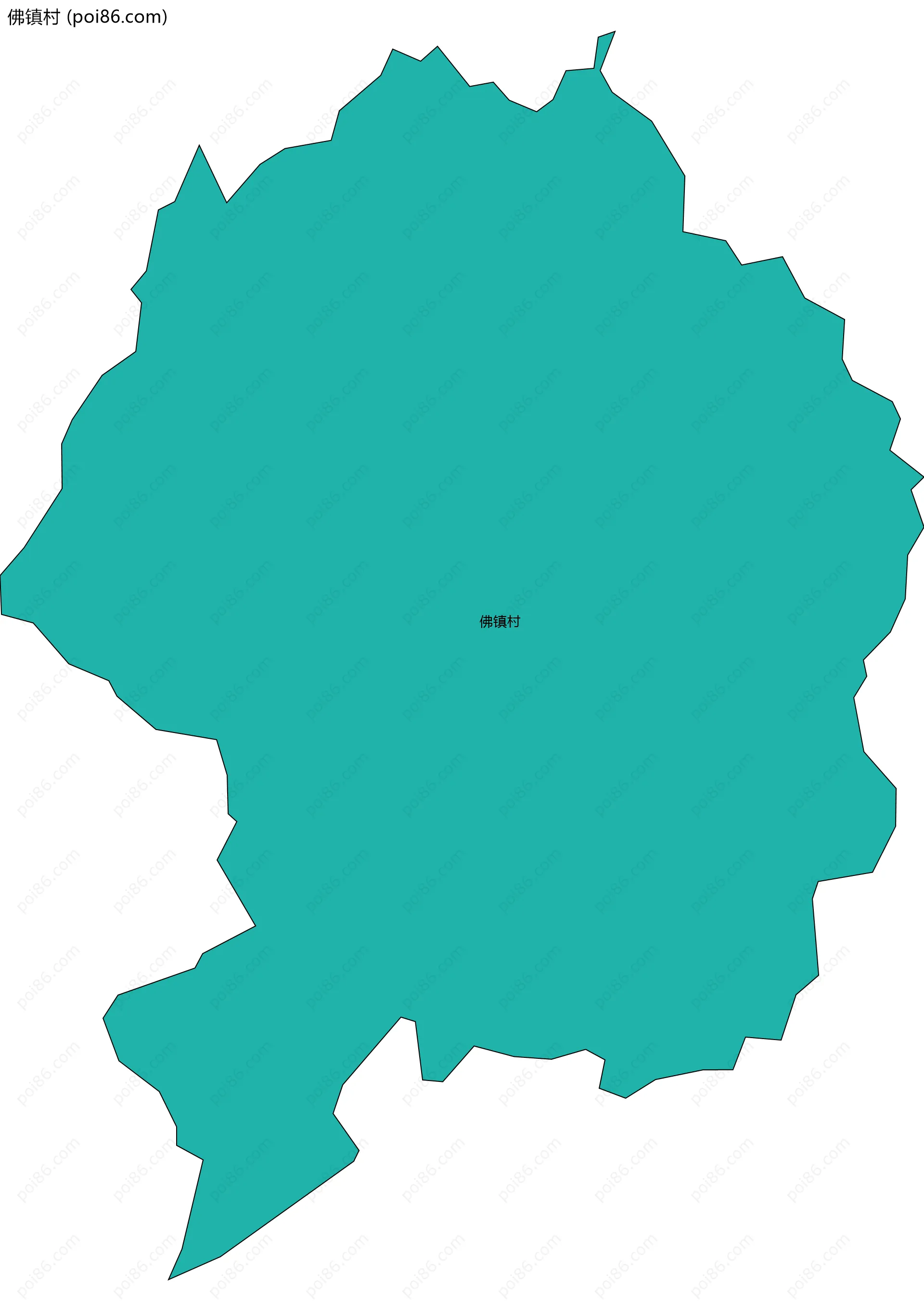 佛镇村边界地图