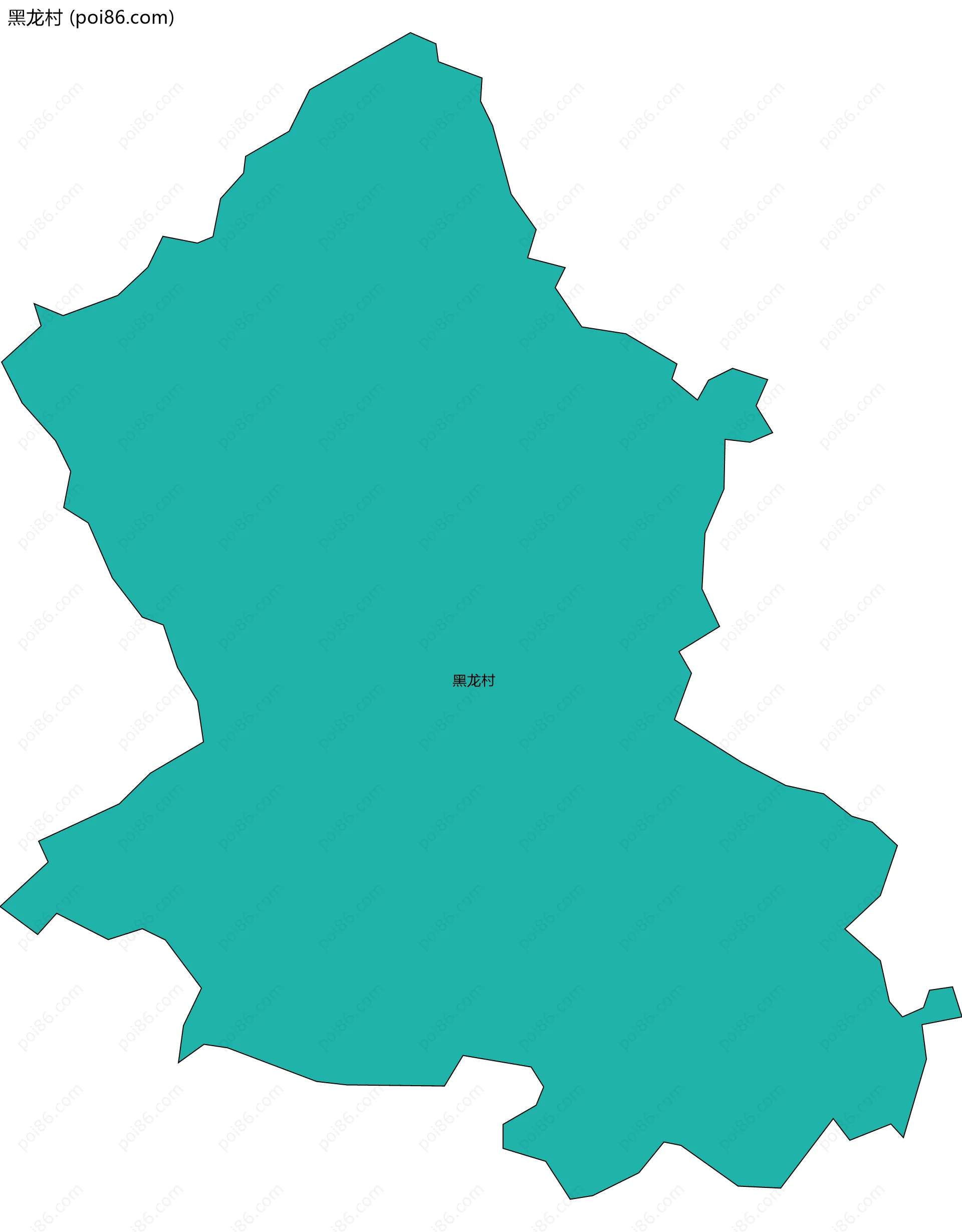黑龙村边界地图