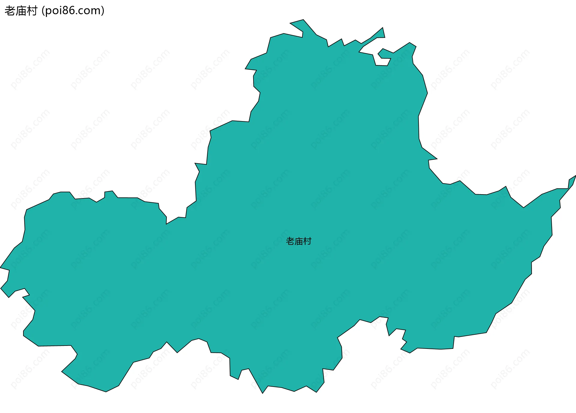 老庙村边界地图