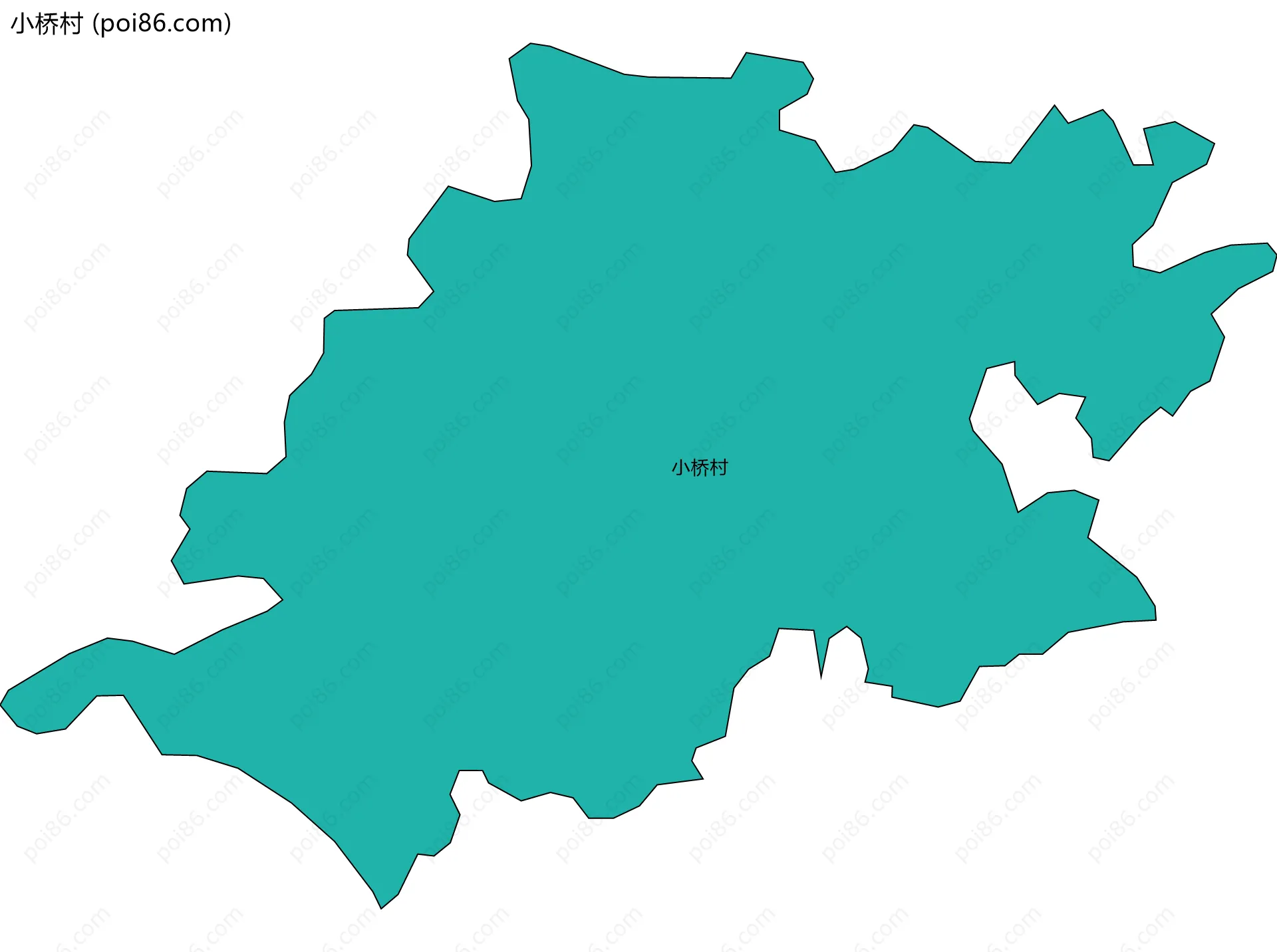 小桥村边界地图