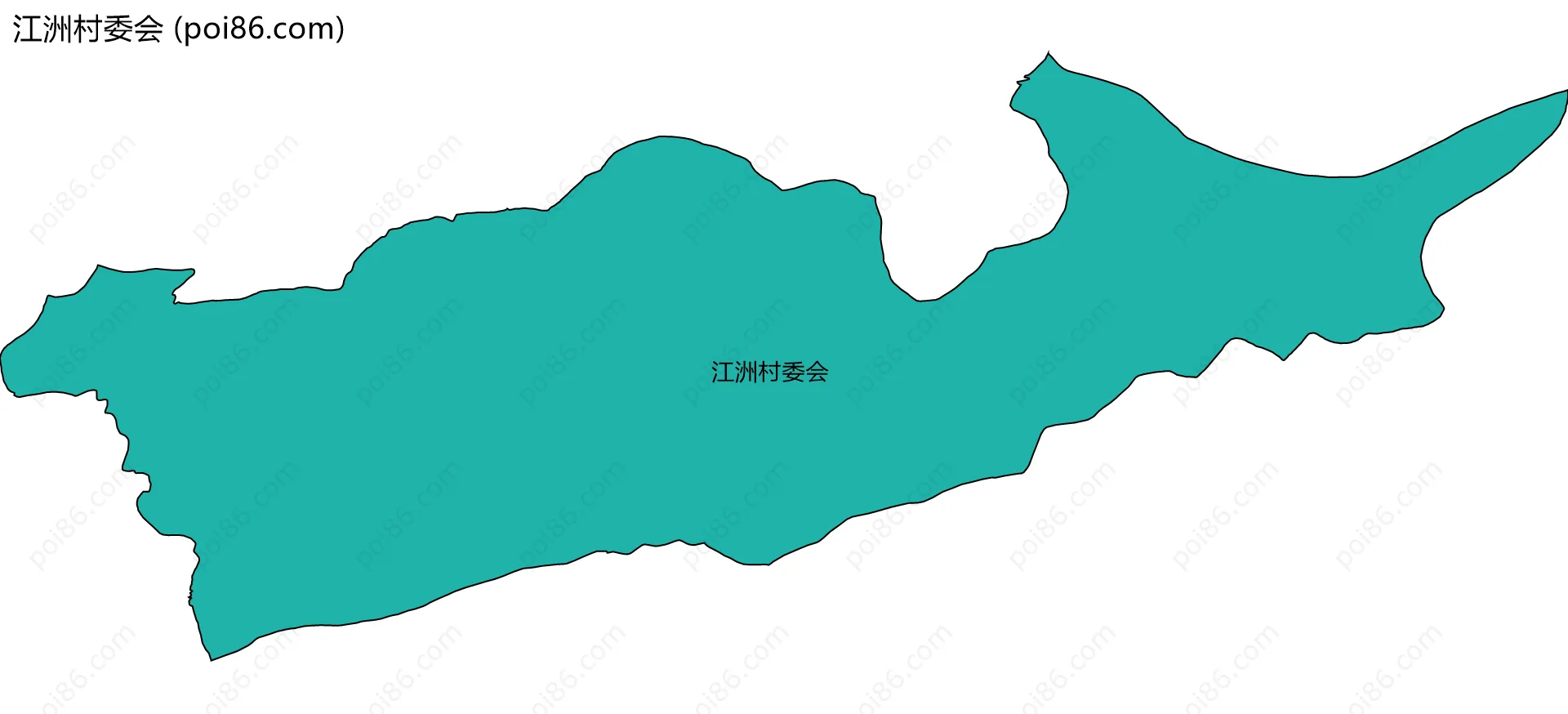 江洲村委会边界地图