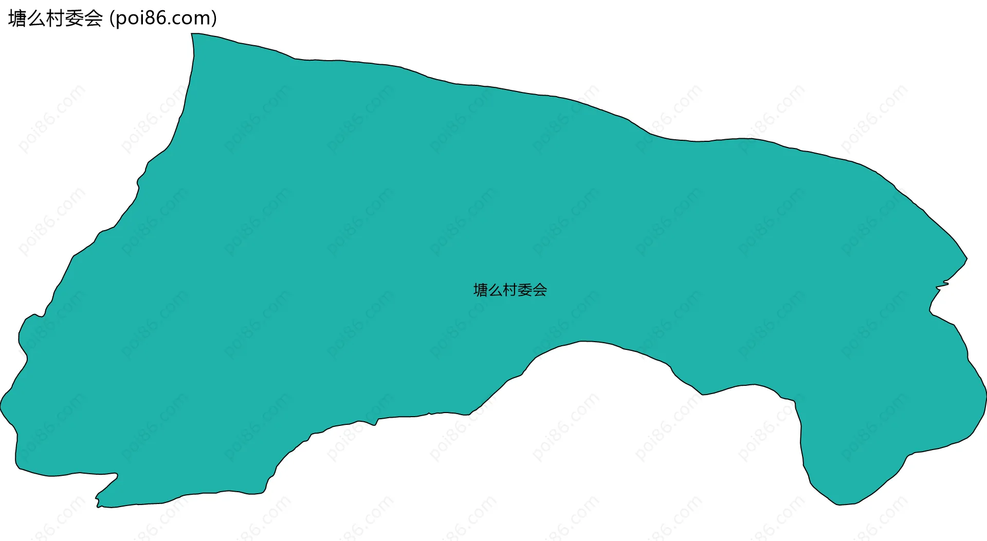 塘么村委会边界地图