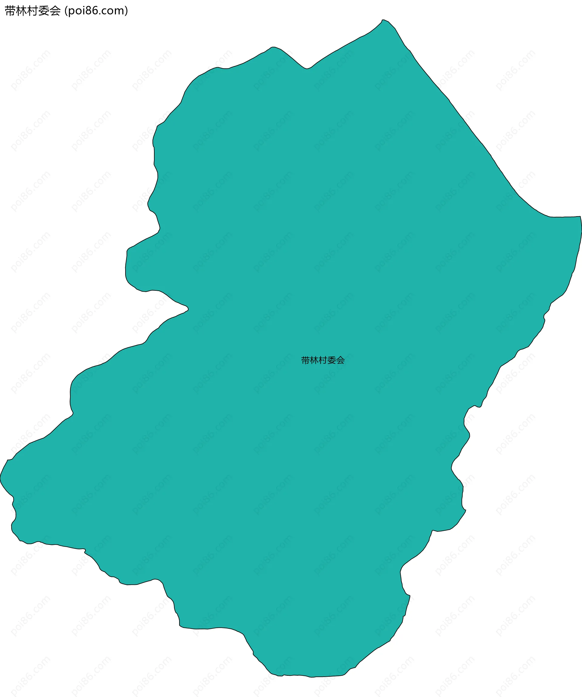 带林村委会边界地图