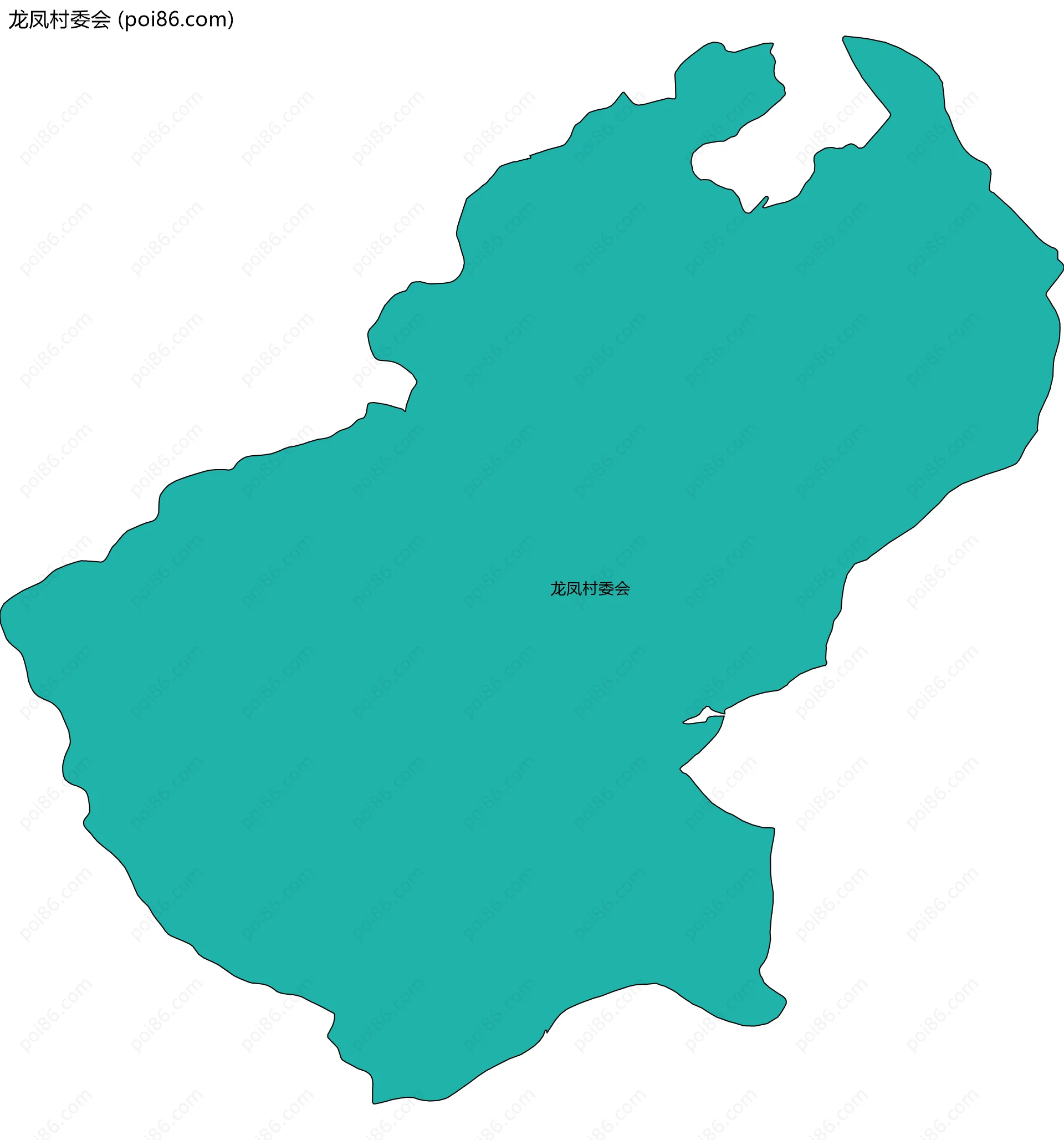 龙凤村委会边界地图