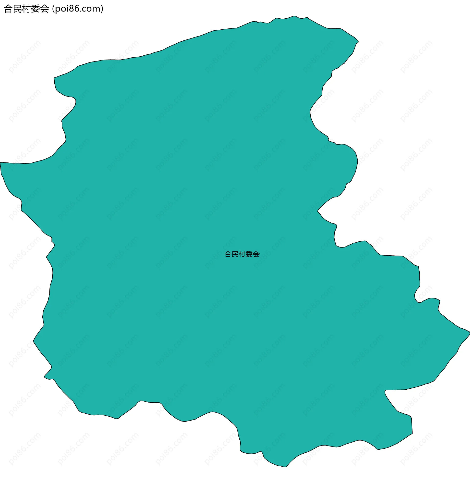 合民村委会边界地图