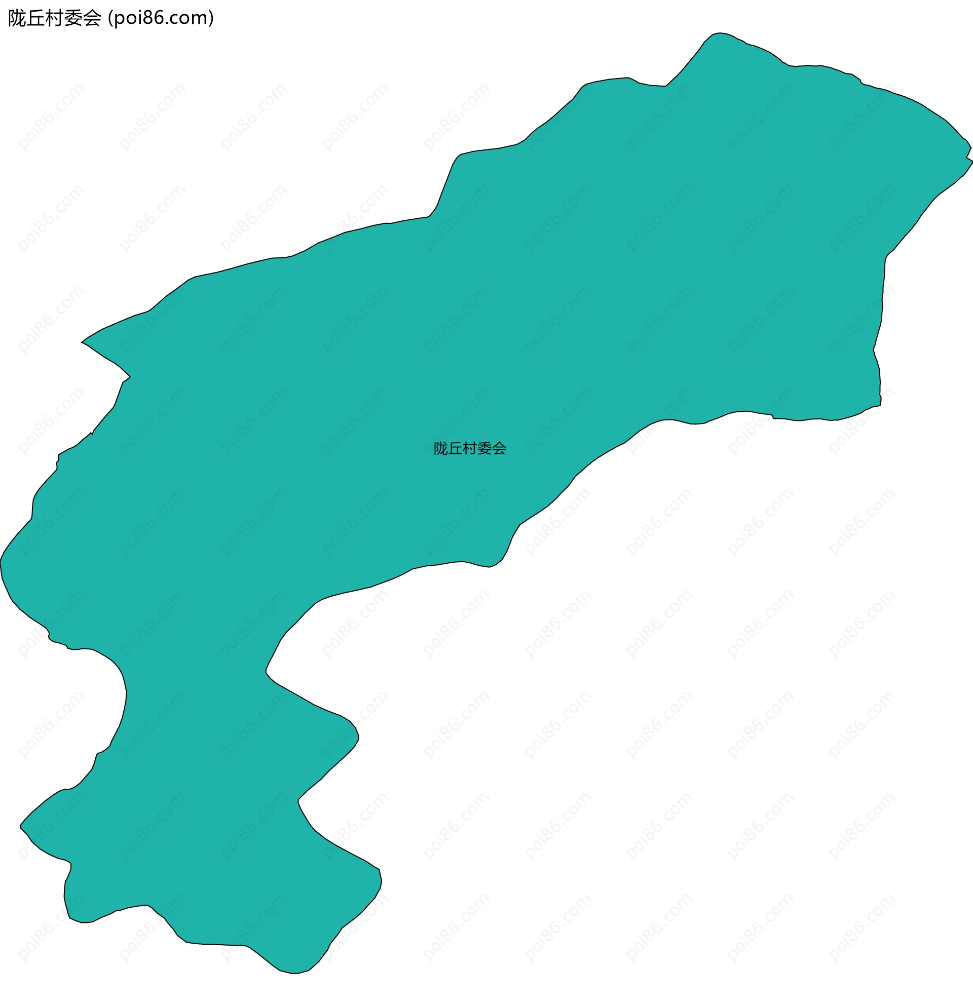 陇丘村委会边界地图