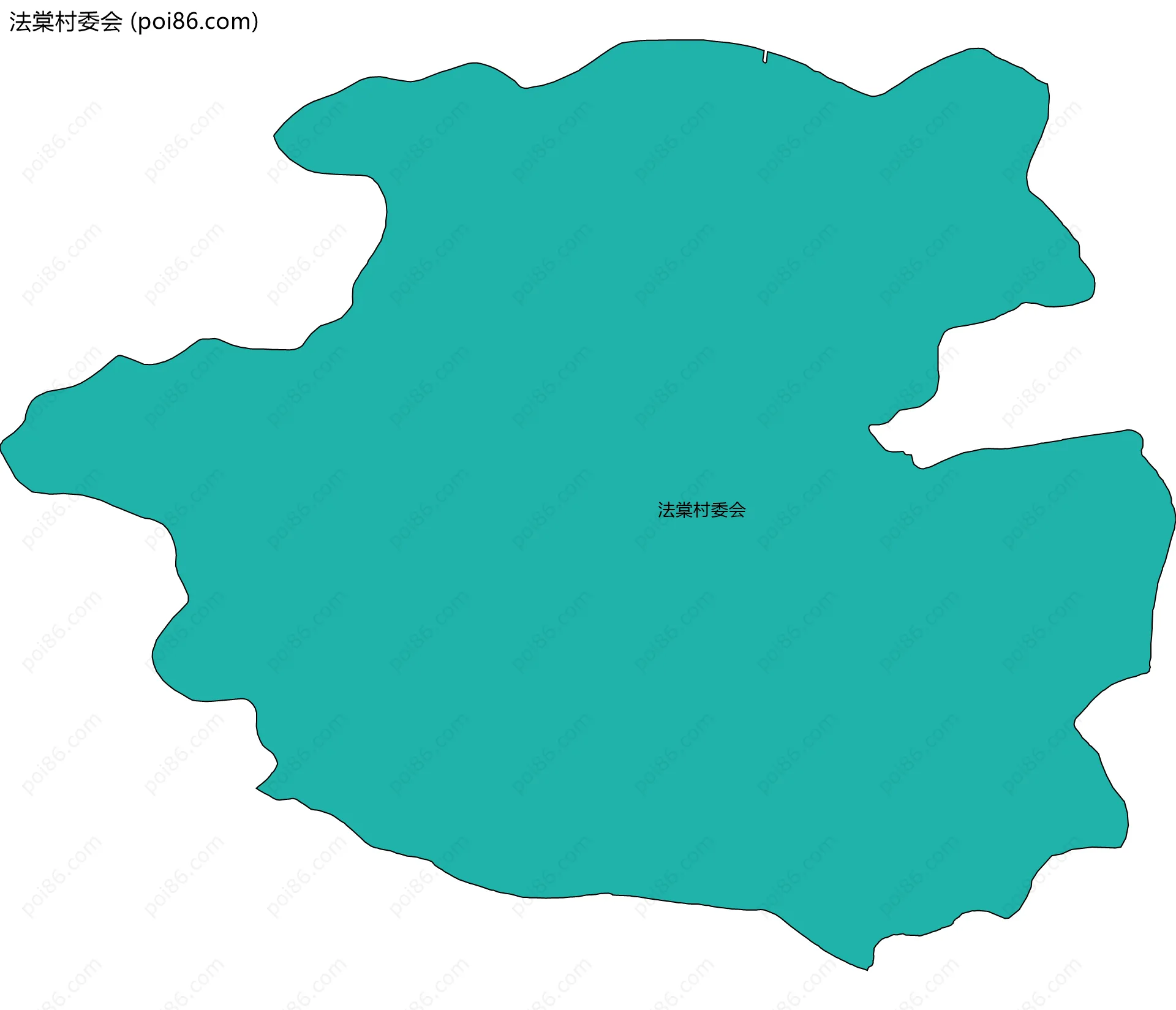 法棠村委会边界地图