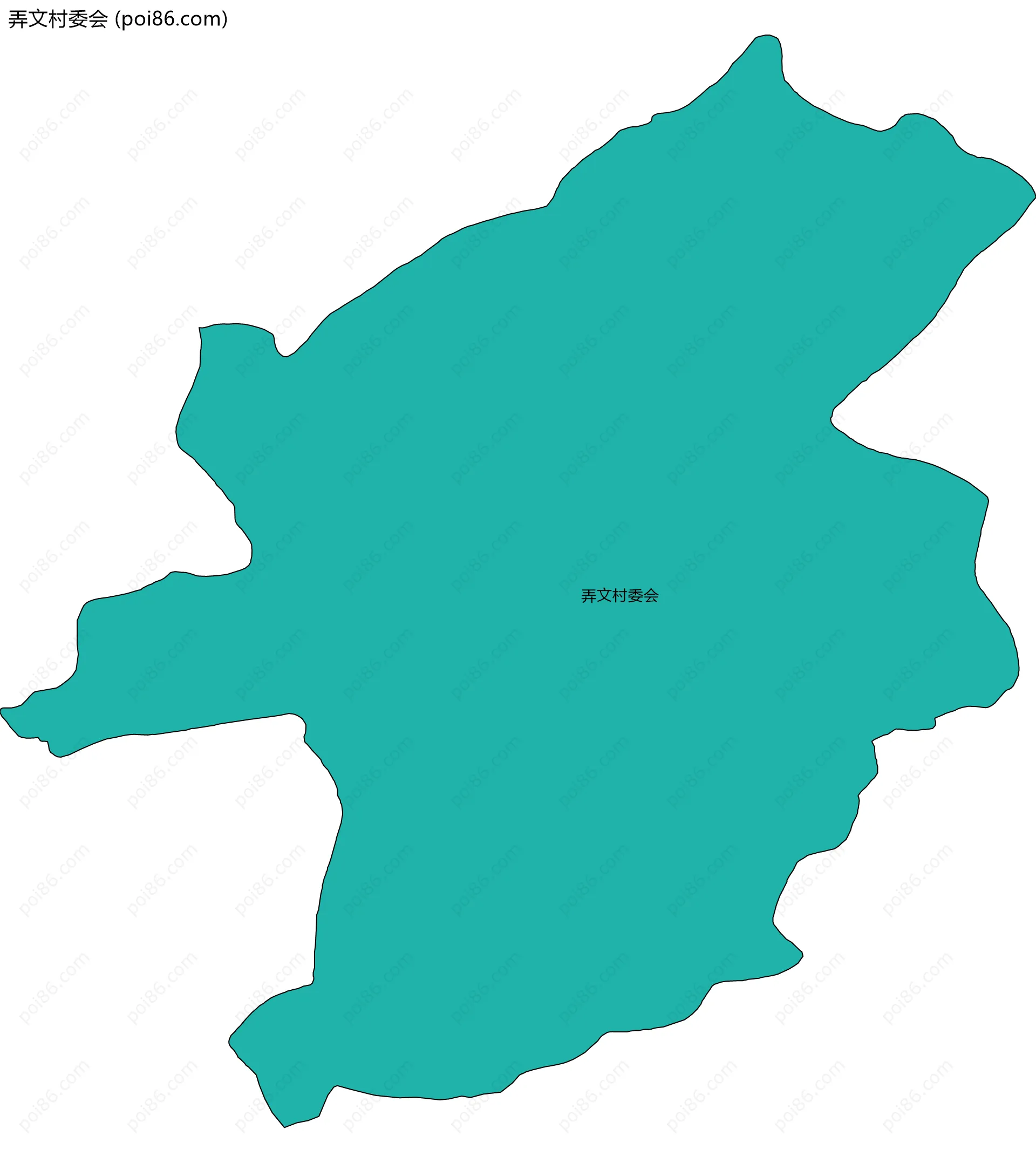 弄文村委会边界地图