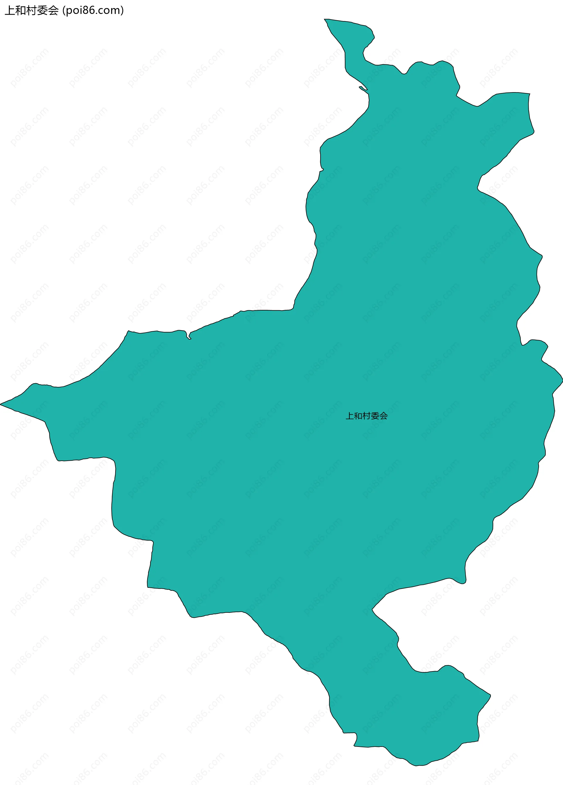 上和村委会边界地图