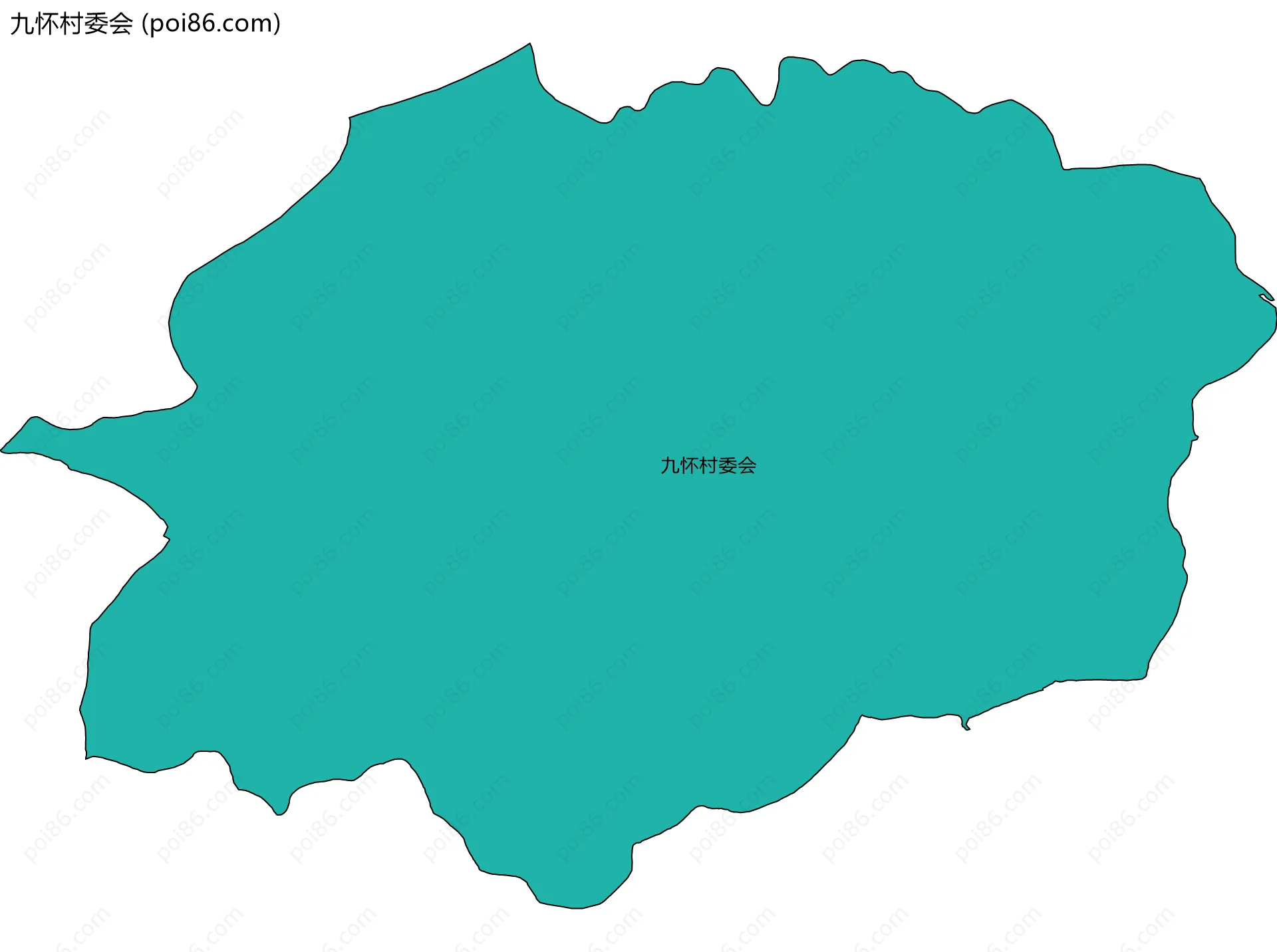 九怀村委会边界地图