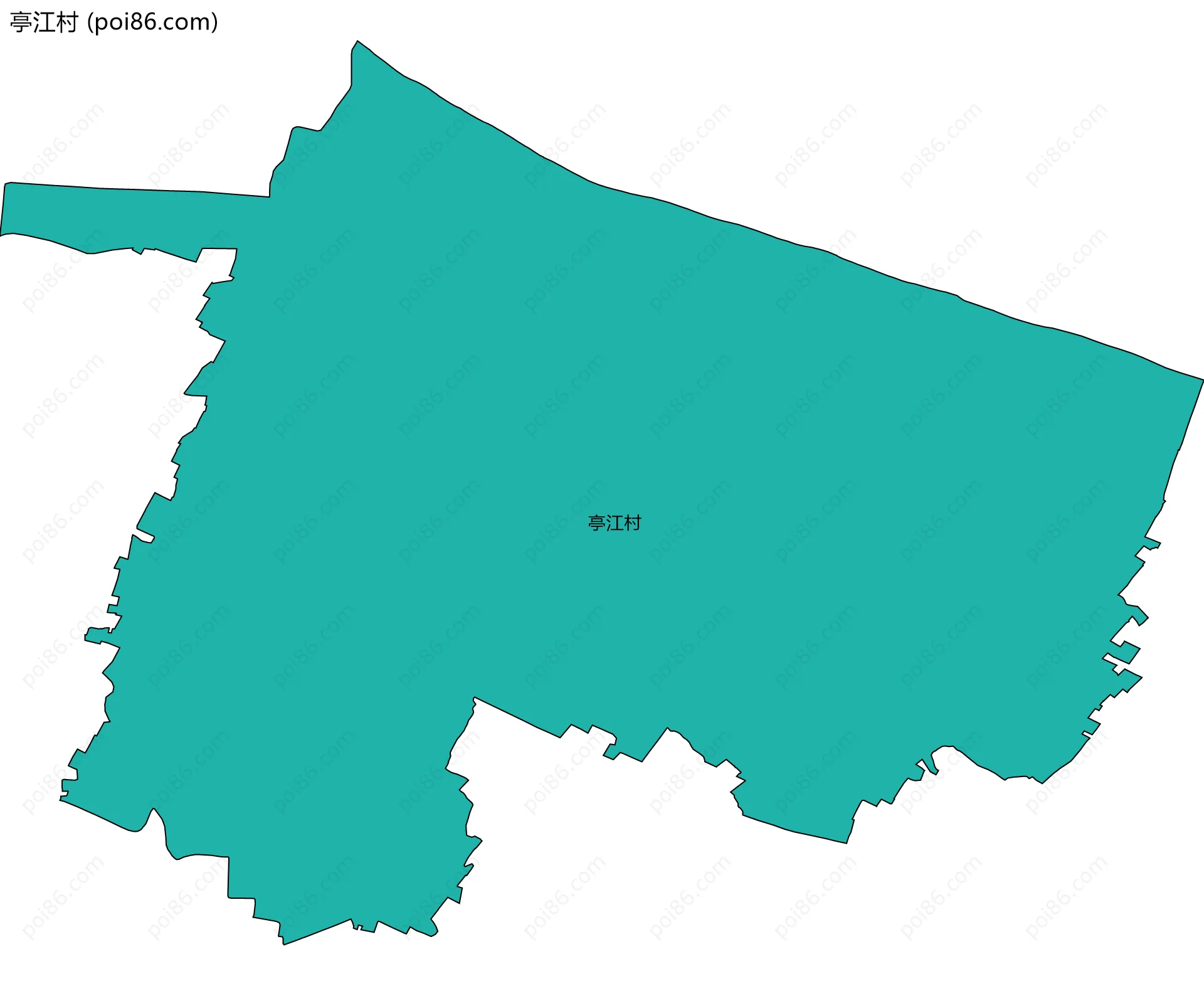 亭江村边界地图
