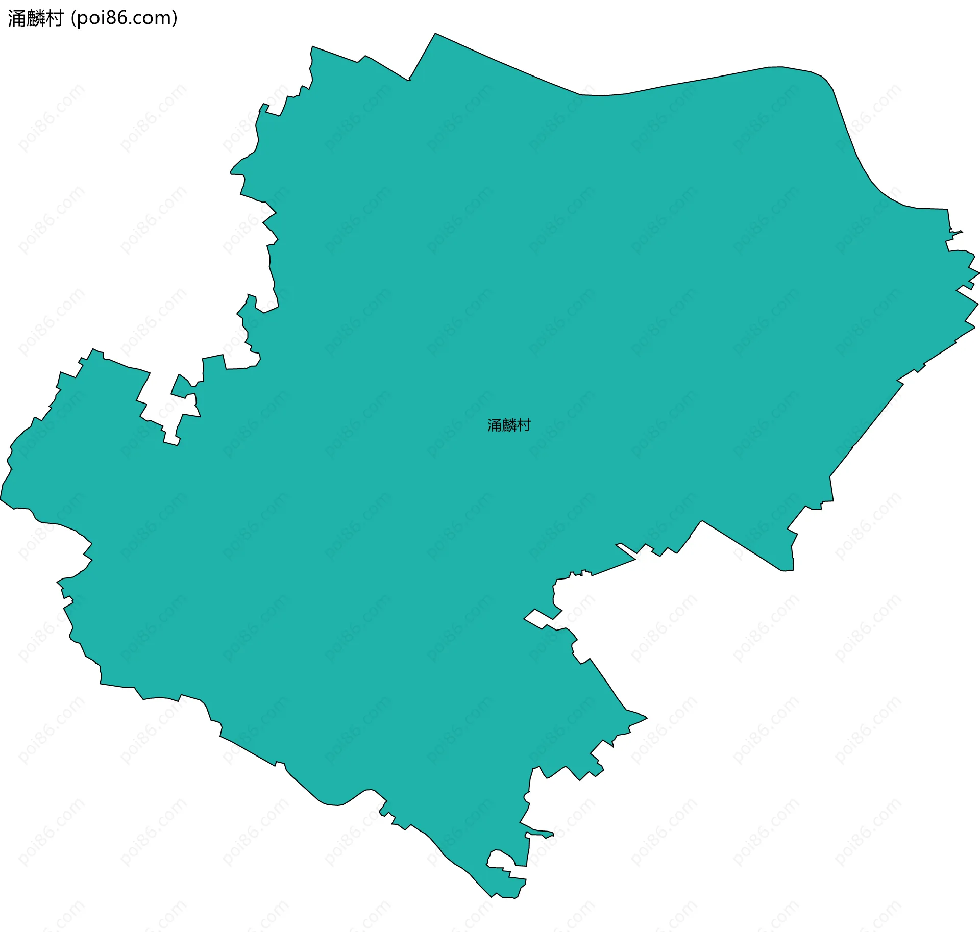 涌麟村边界地图