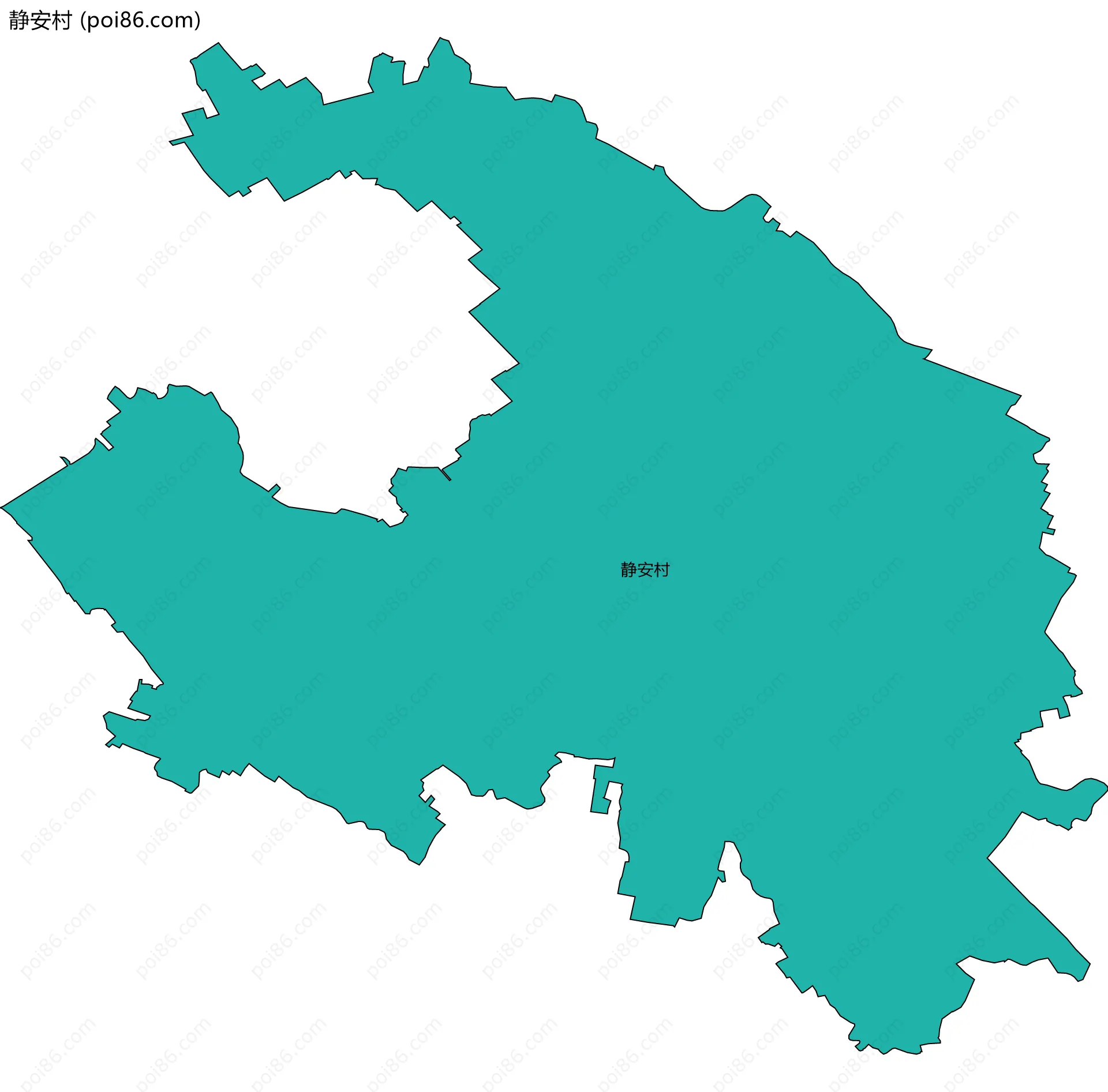 静安村边界地图