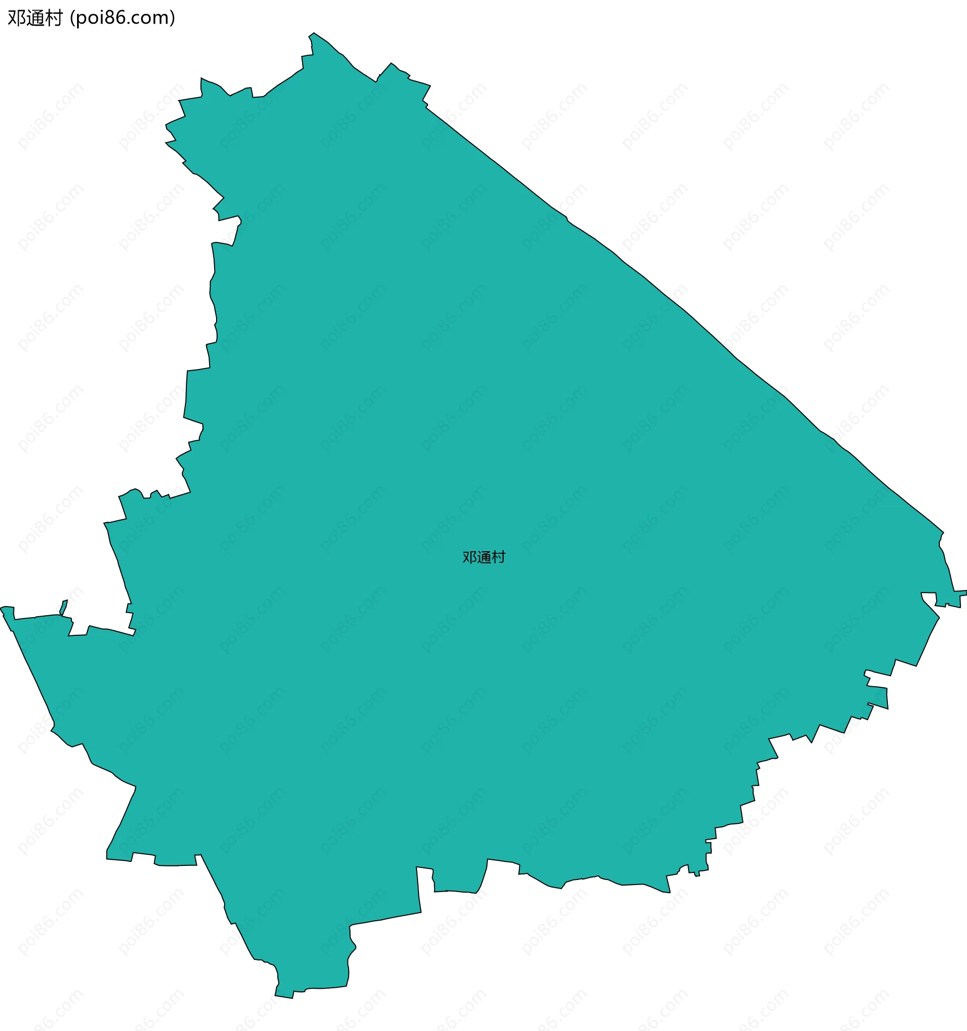 邓通村边界地图