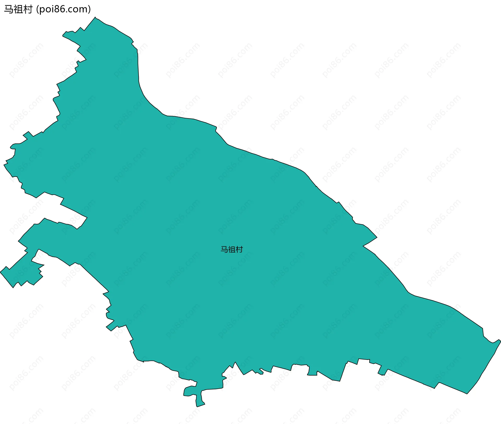 马祖村边界地图