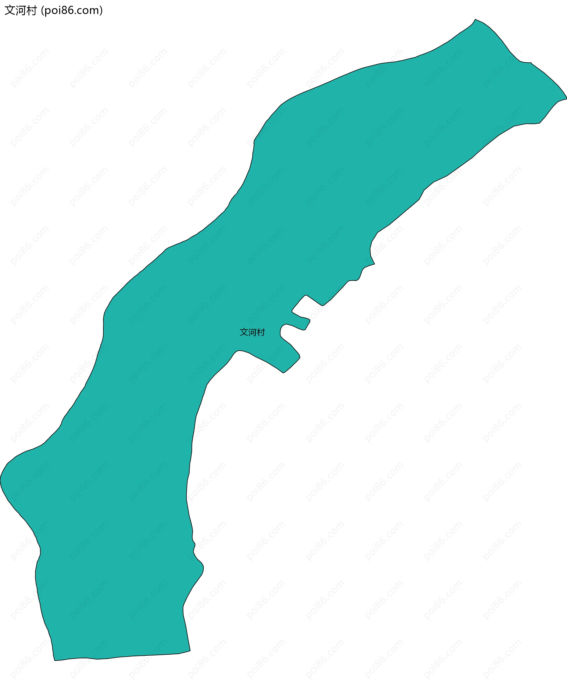 文河村边界地图