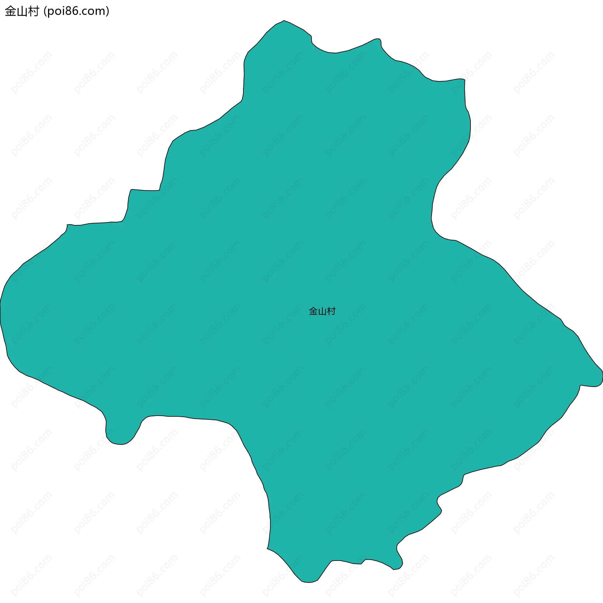 金山村边界地图