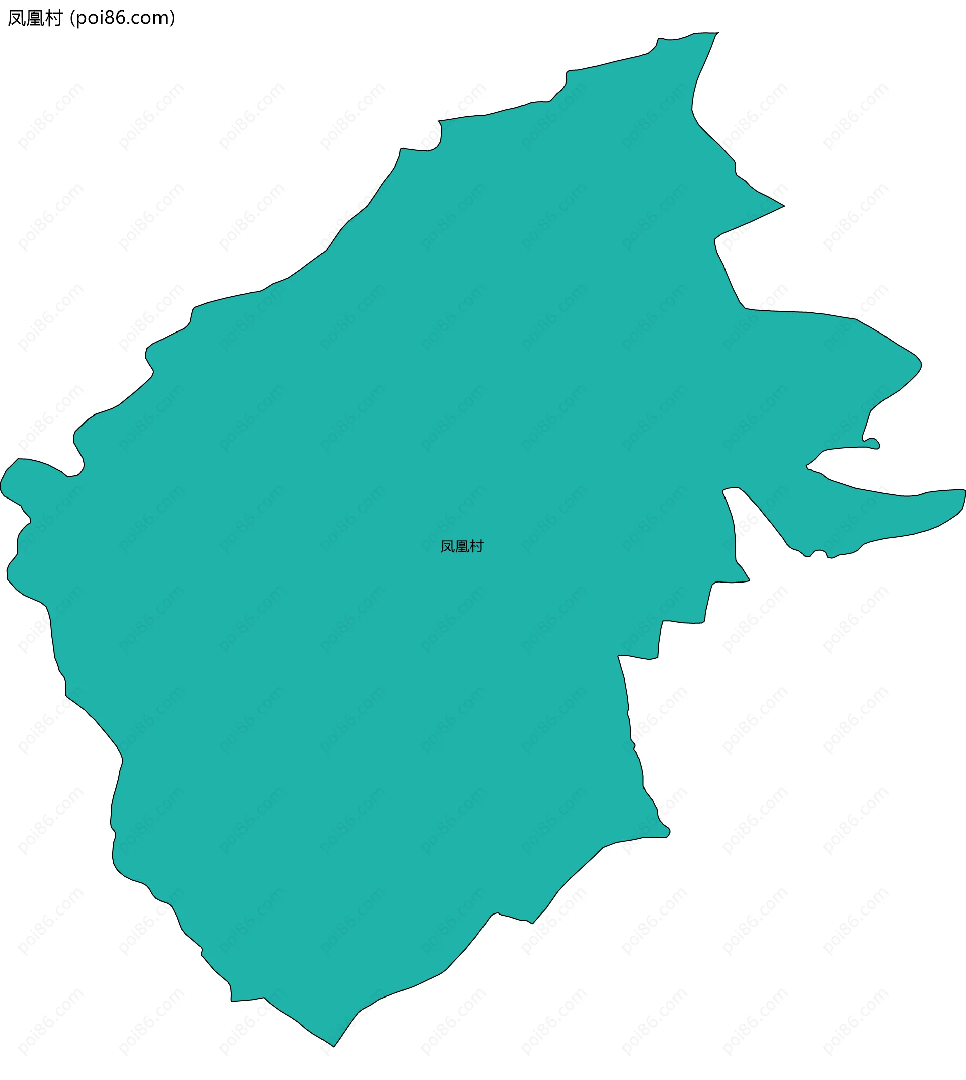 凤凰村边界地图