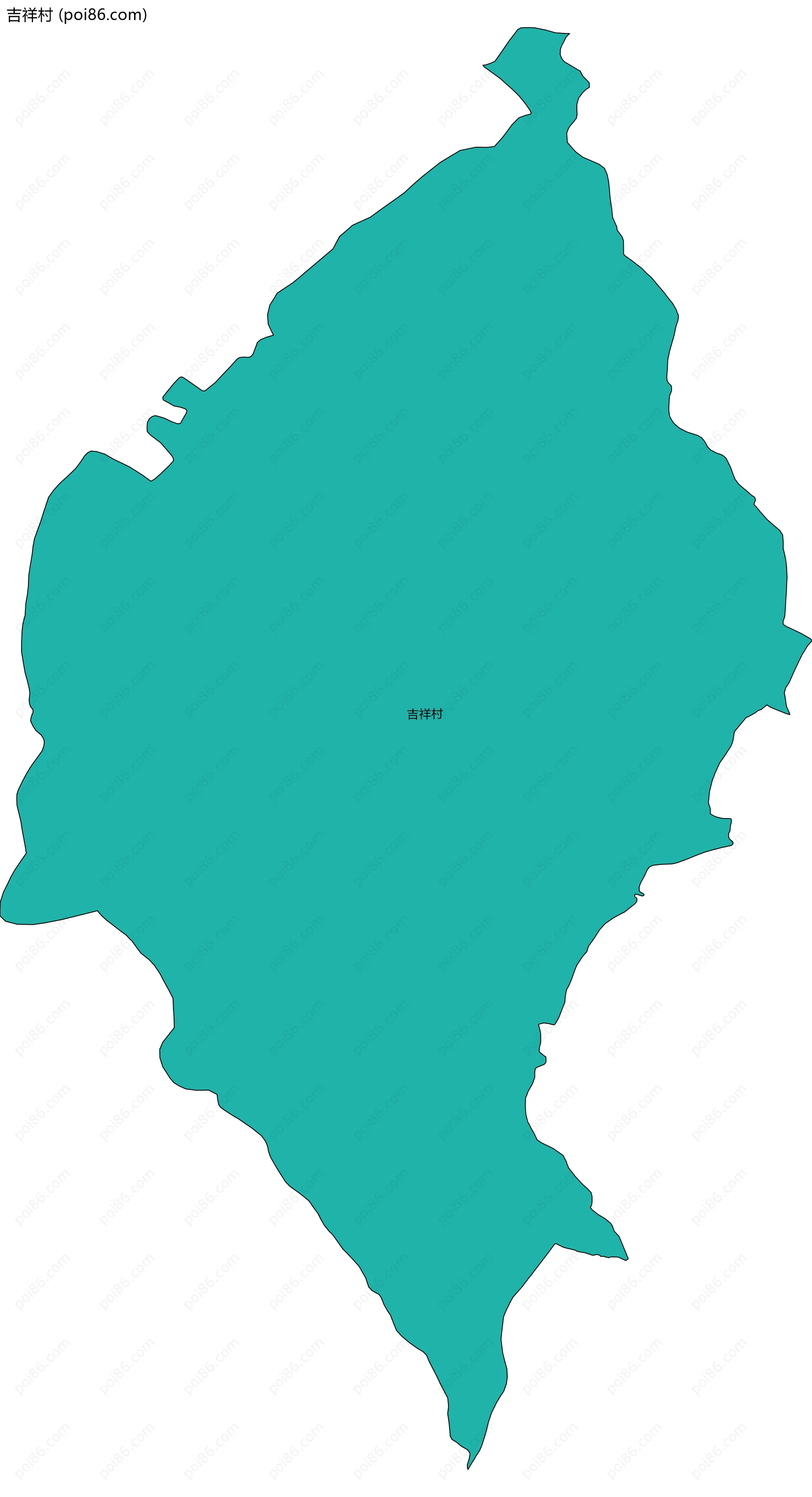 吉祥村边界地图