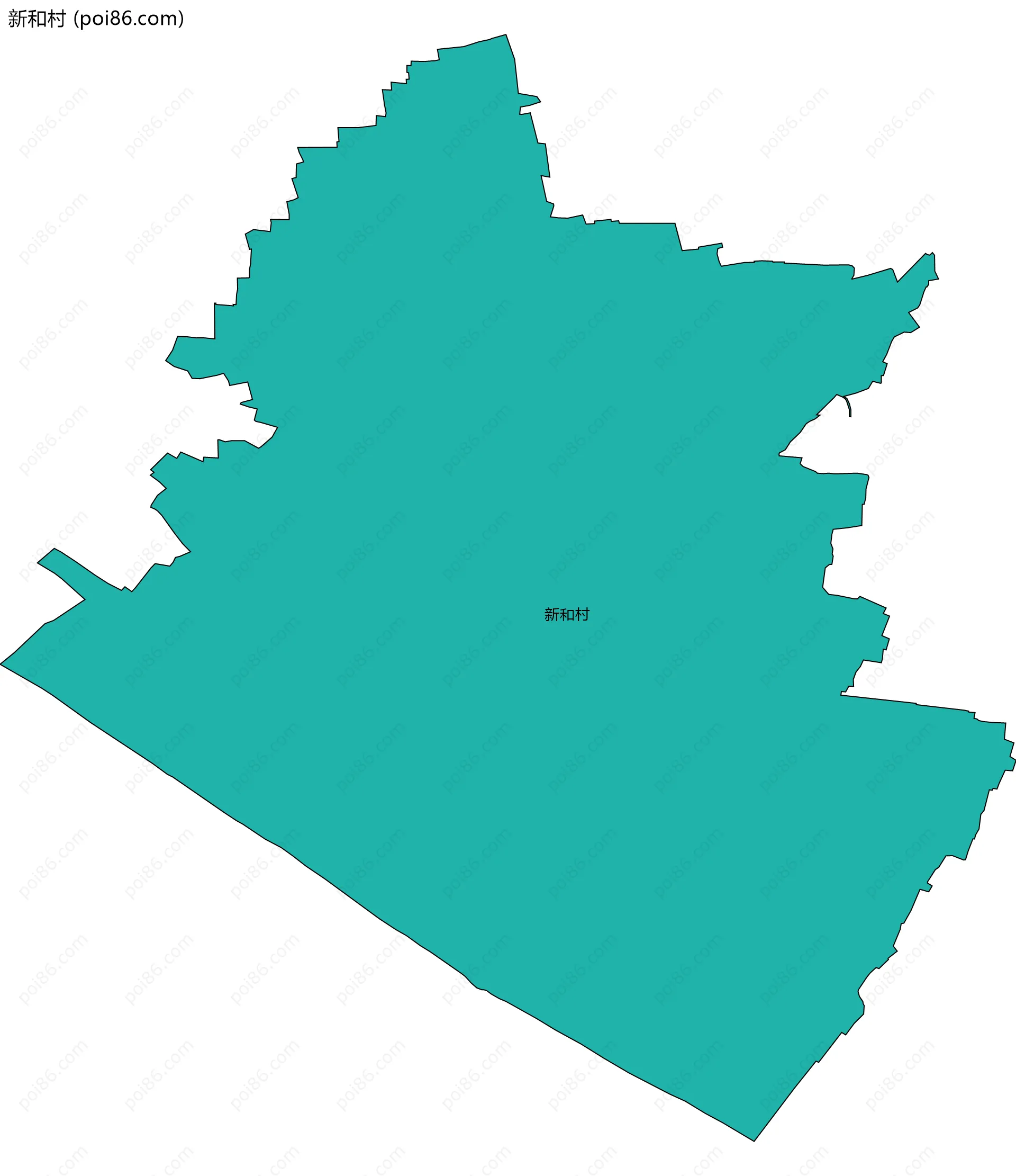 新和村边界地图