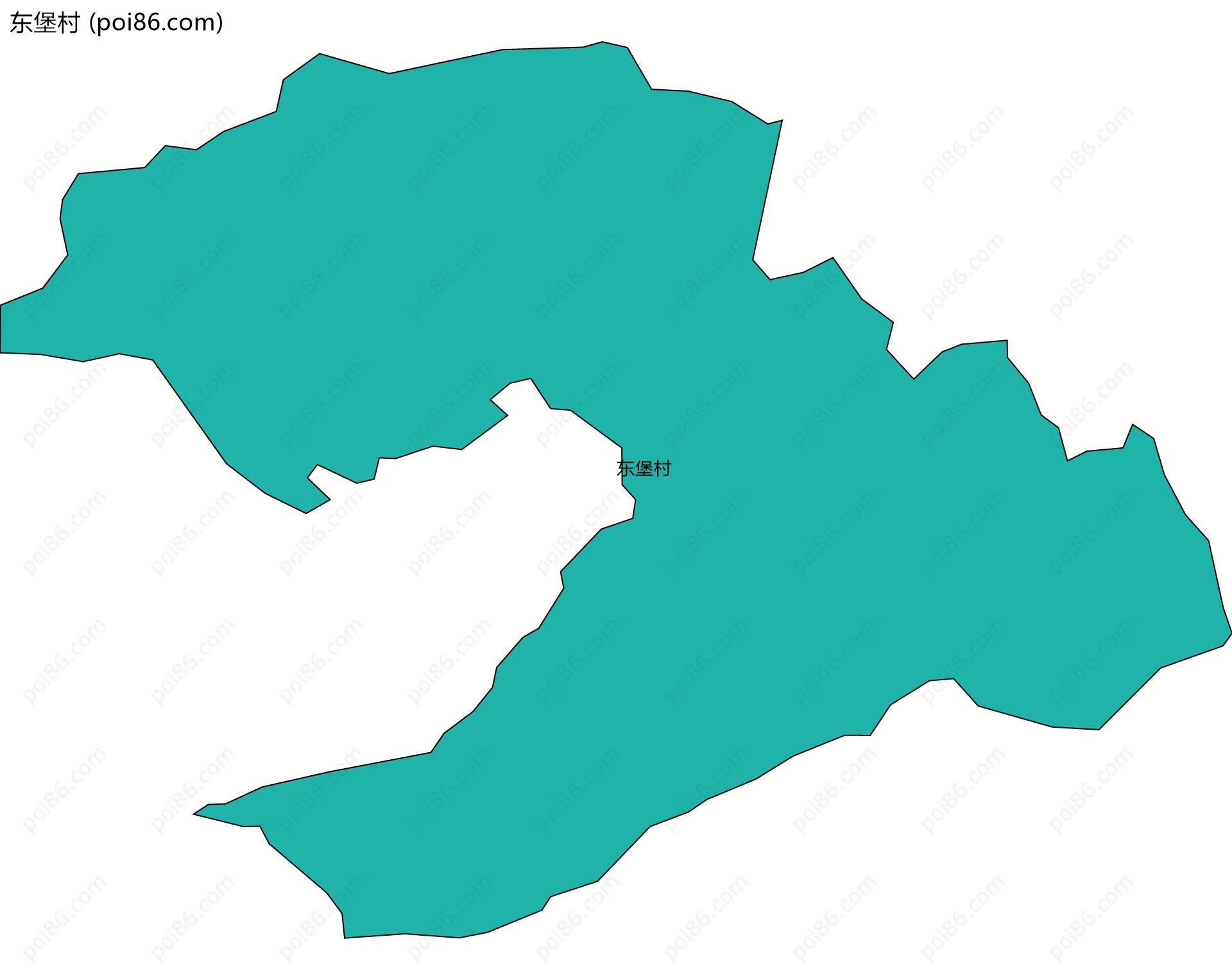 东堡村边界地图