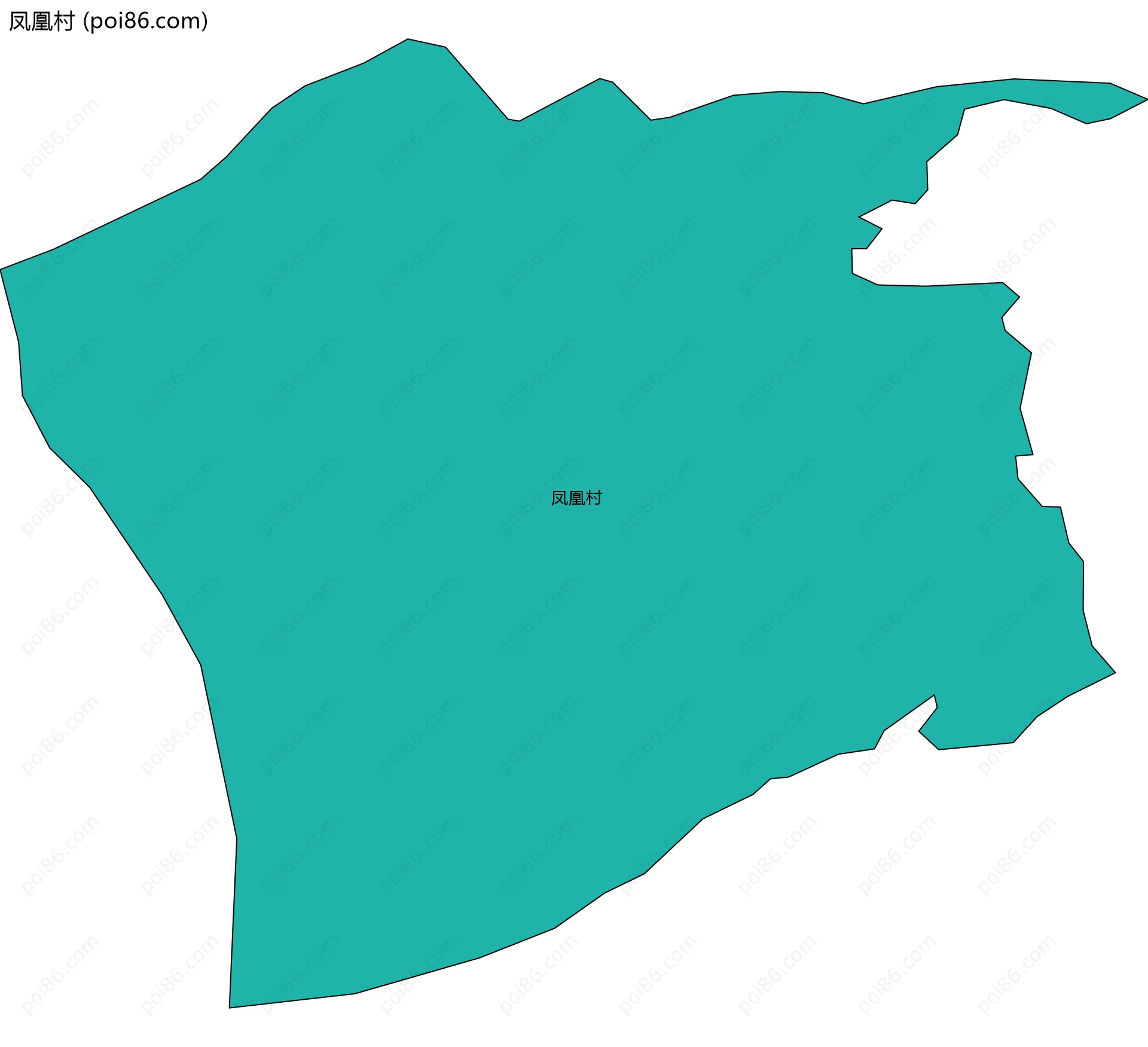凤凰村边界地图