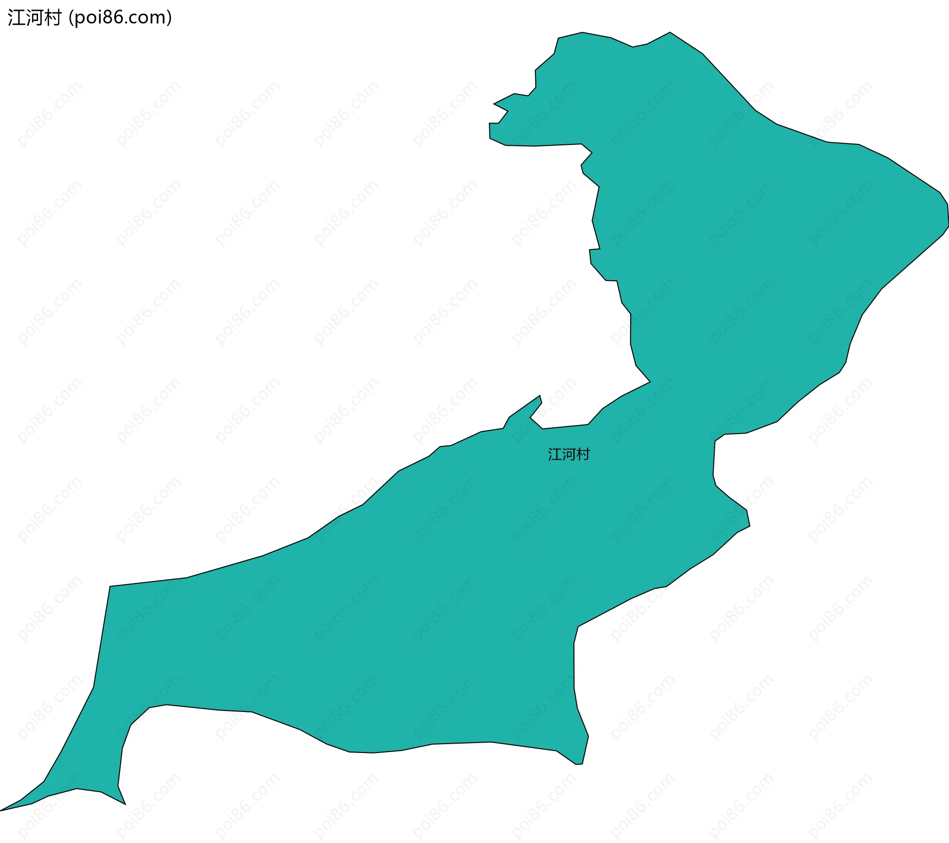 江河村边界地图