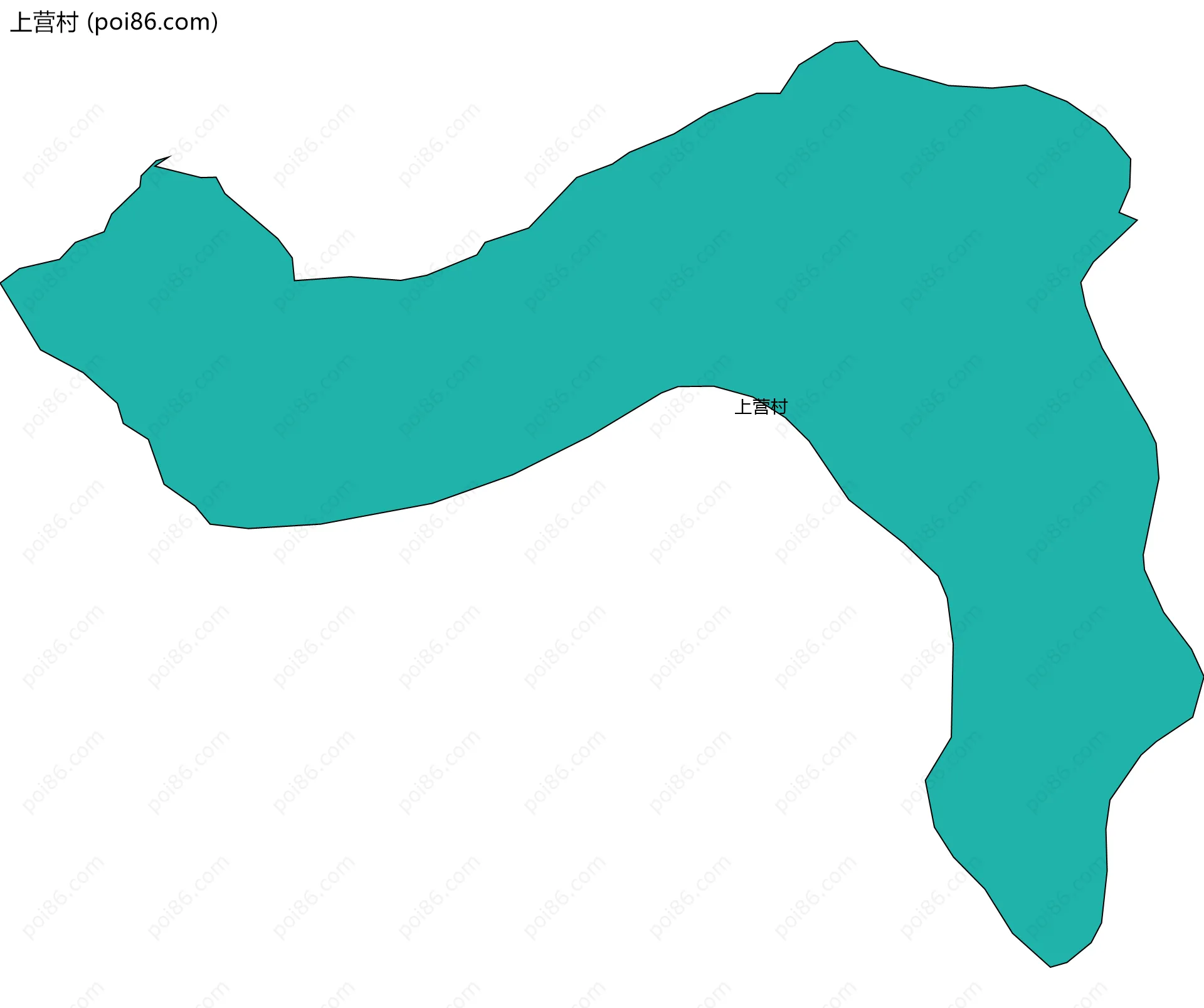 上营村边界地图