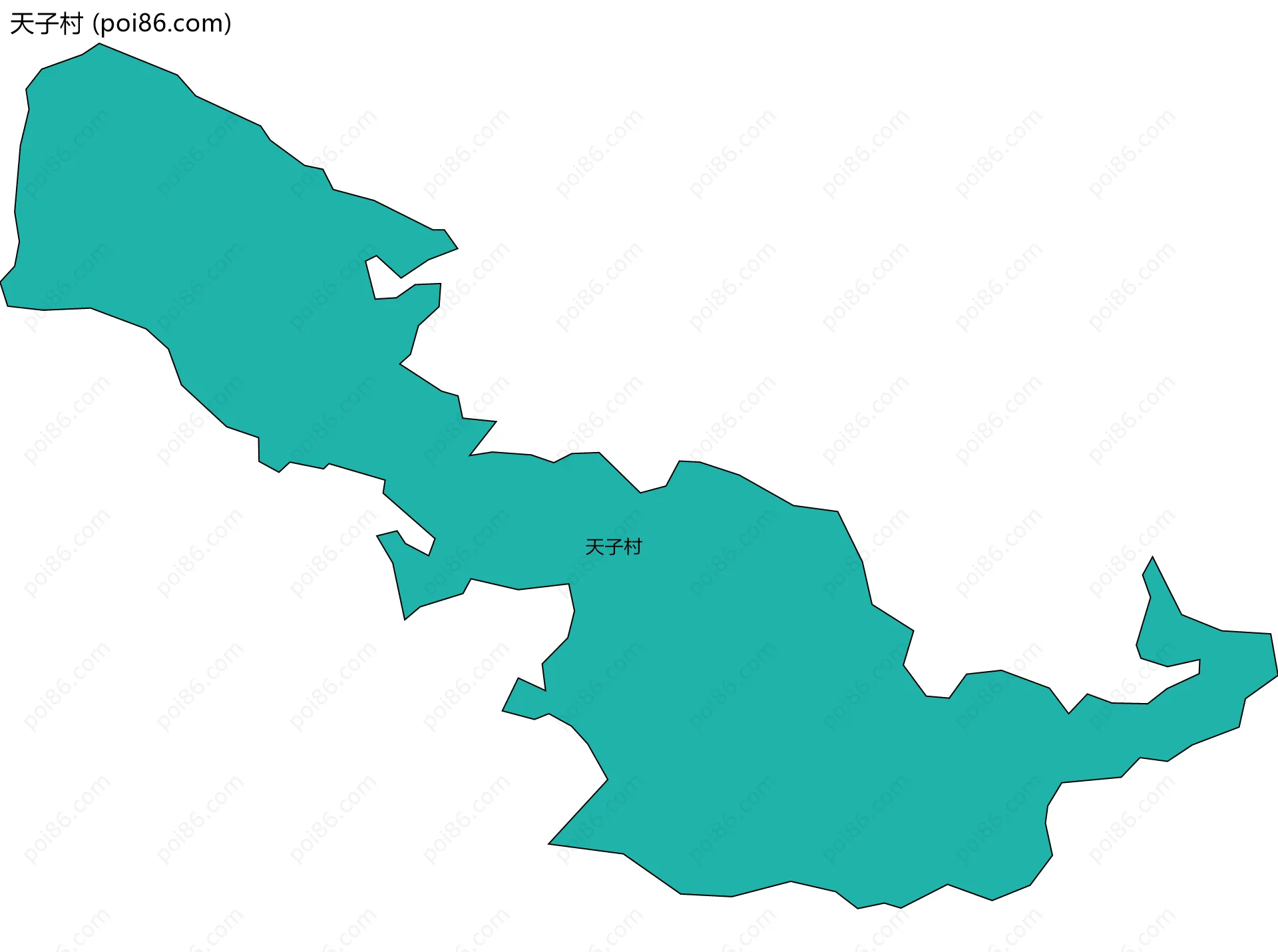 天子村边界地图