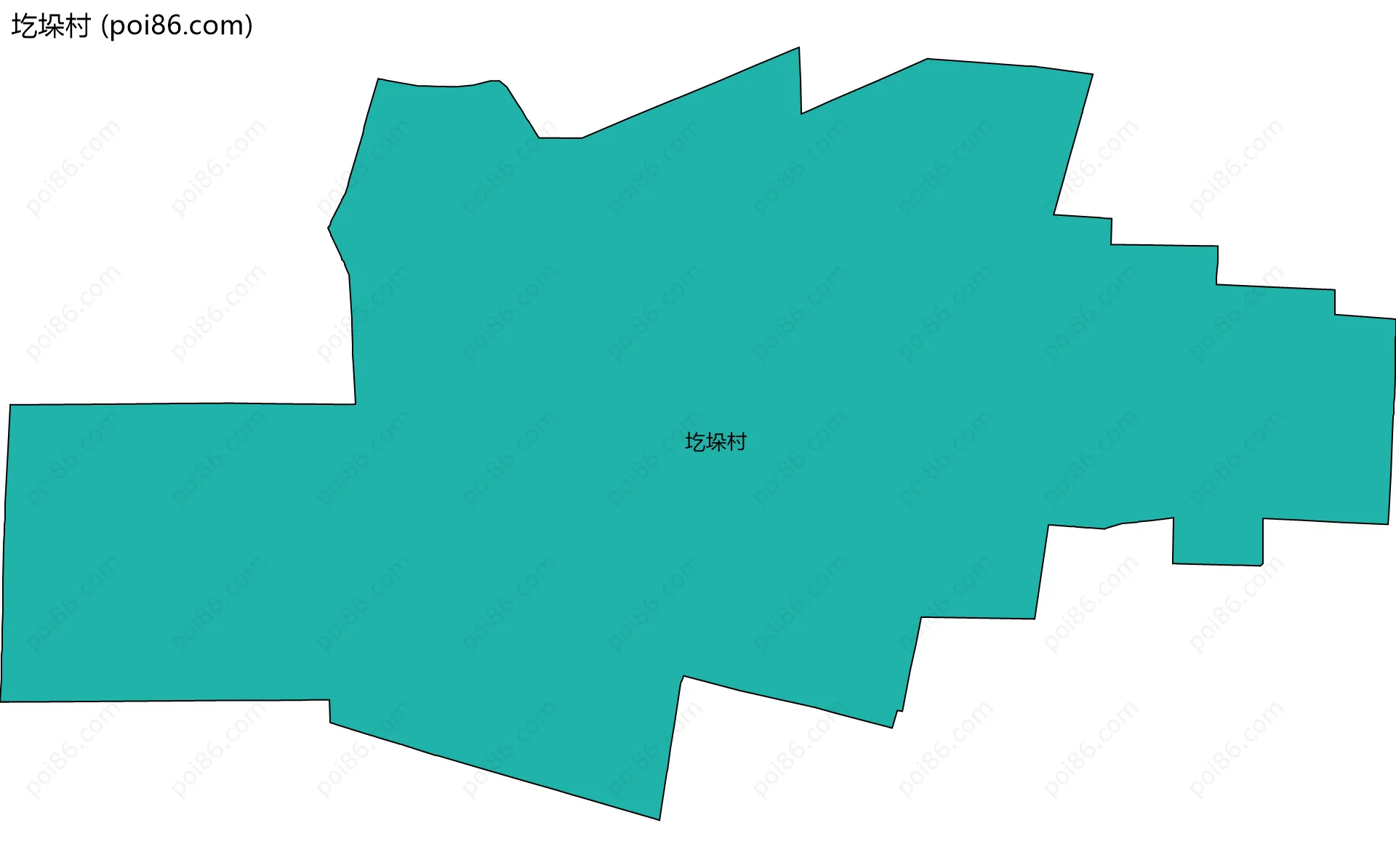 圪垛村边界地图