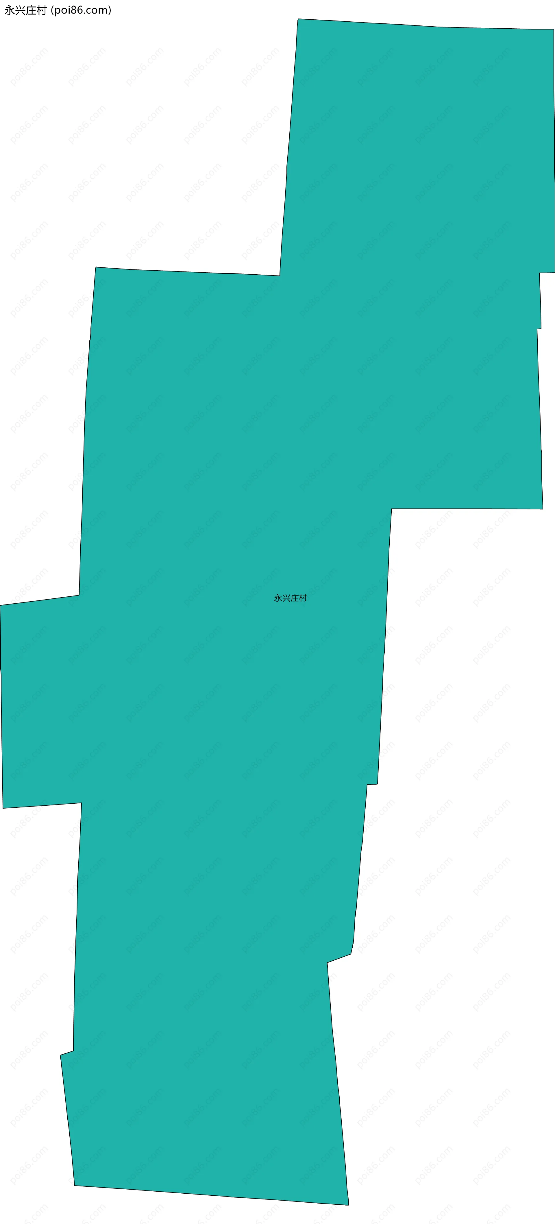 永兴庄村边界地图