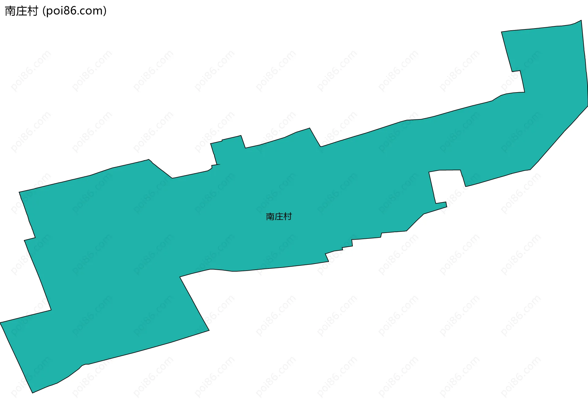 南庄村边界地图