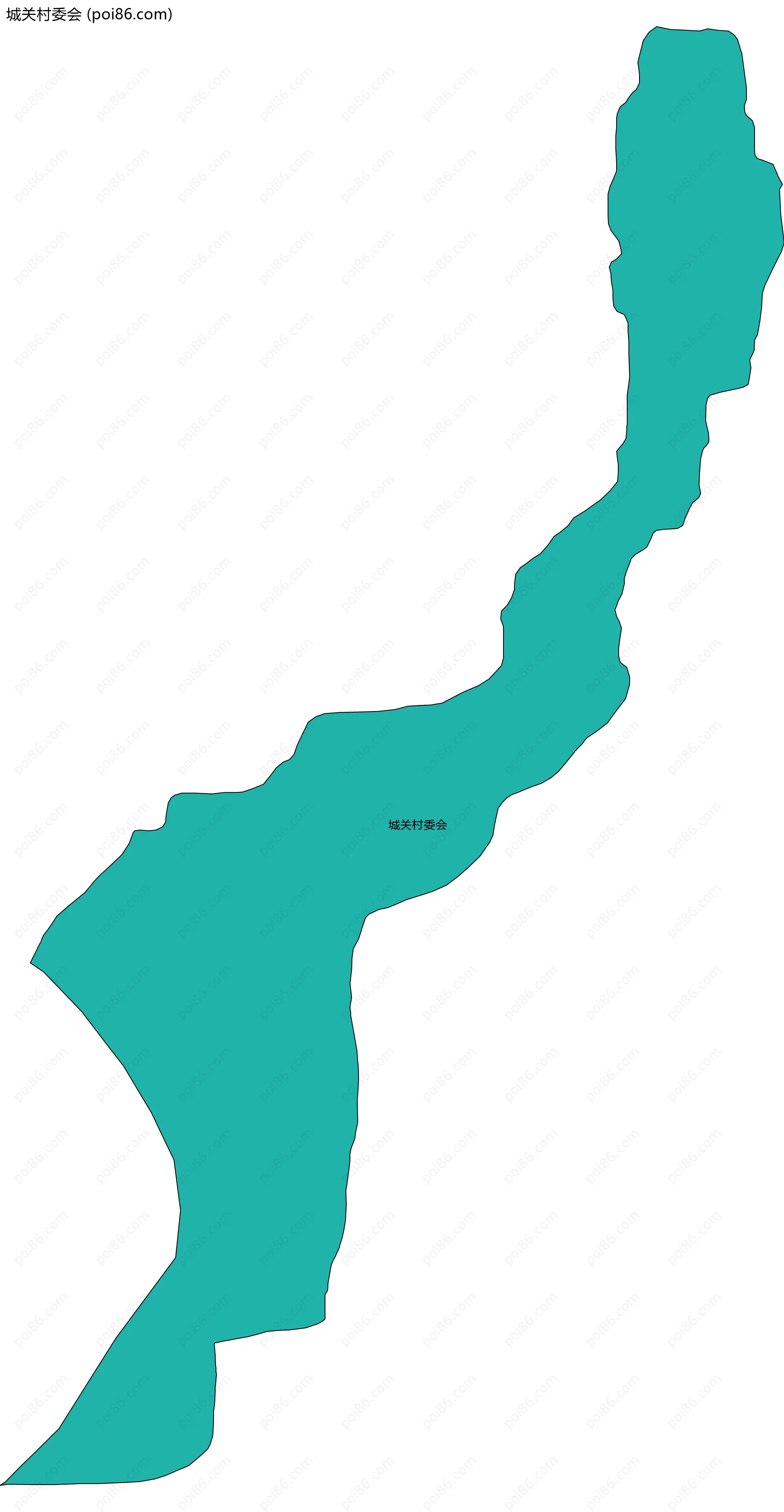 城关村委会边界地图