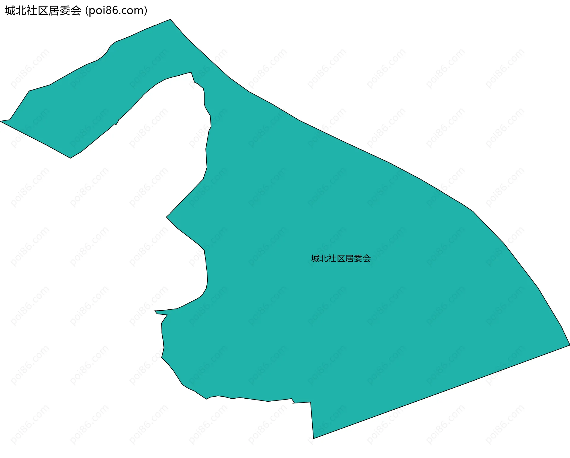 城北社区居委会边界地图