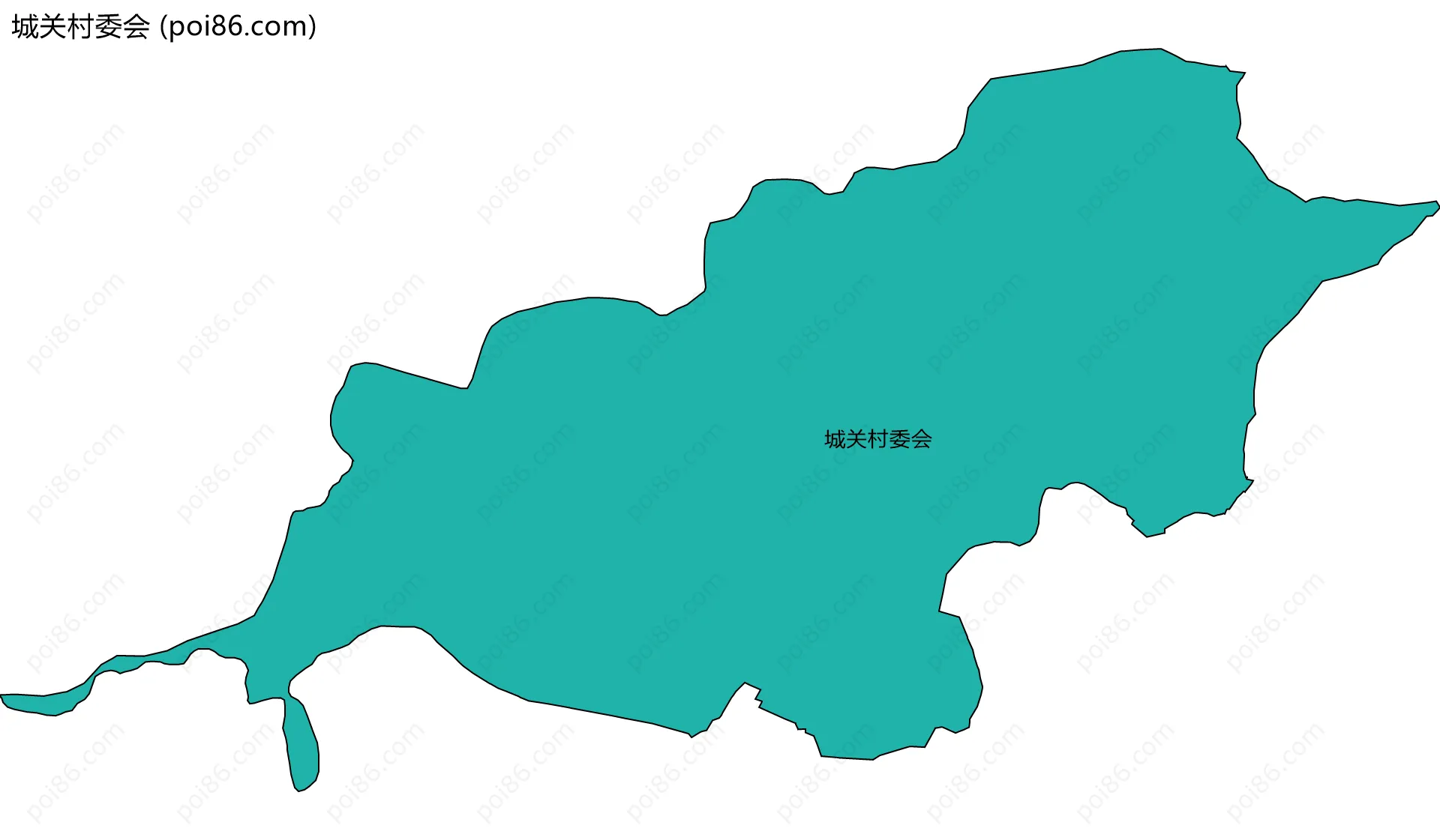 城关村委会边界地图