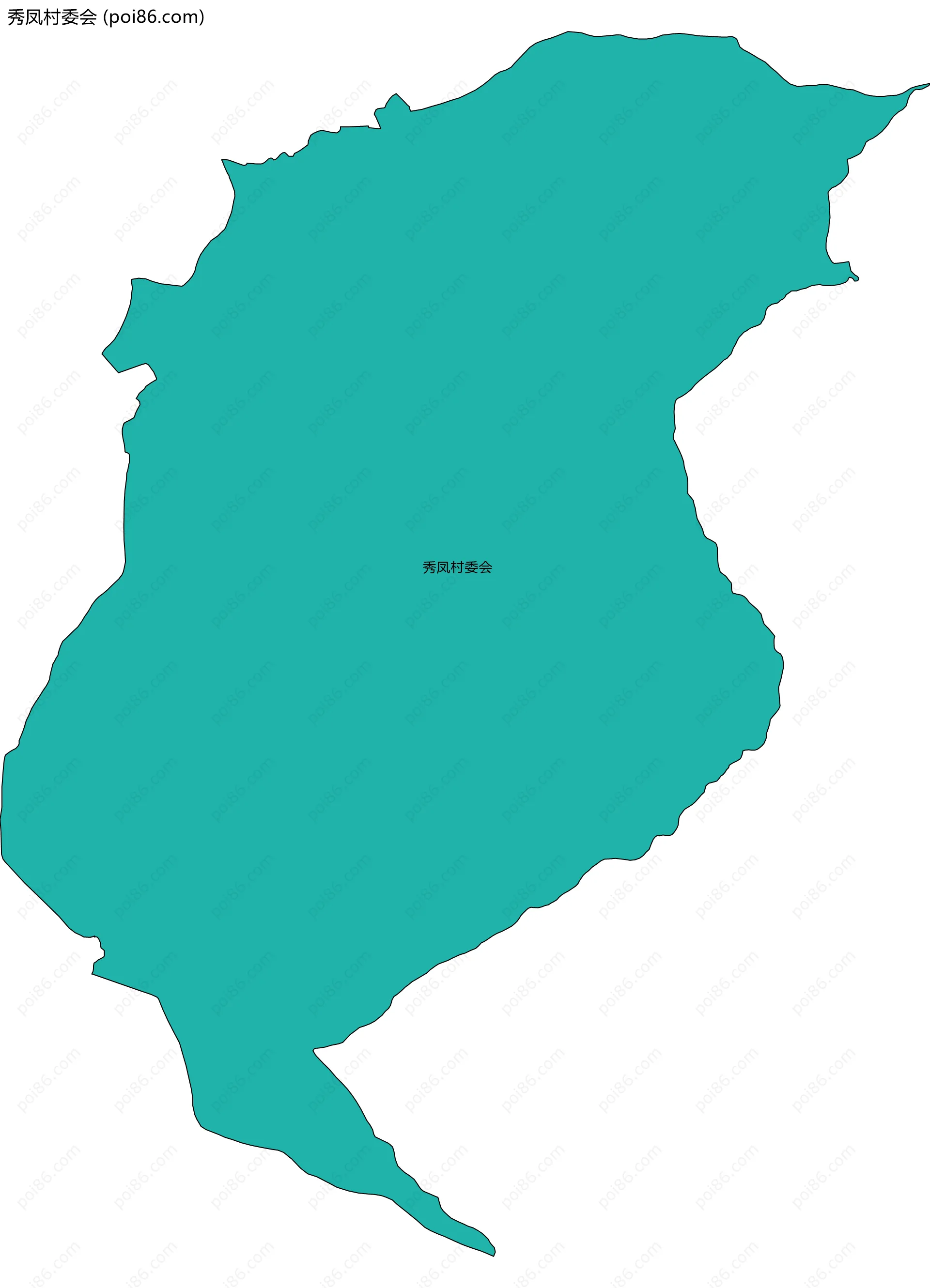 秀凤村委会边界地图