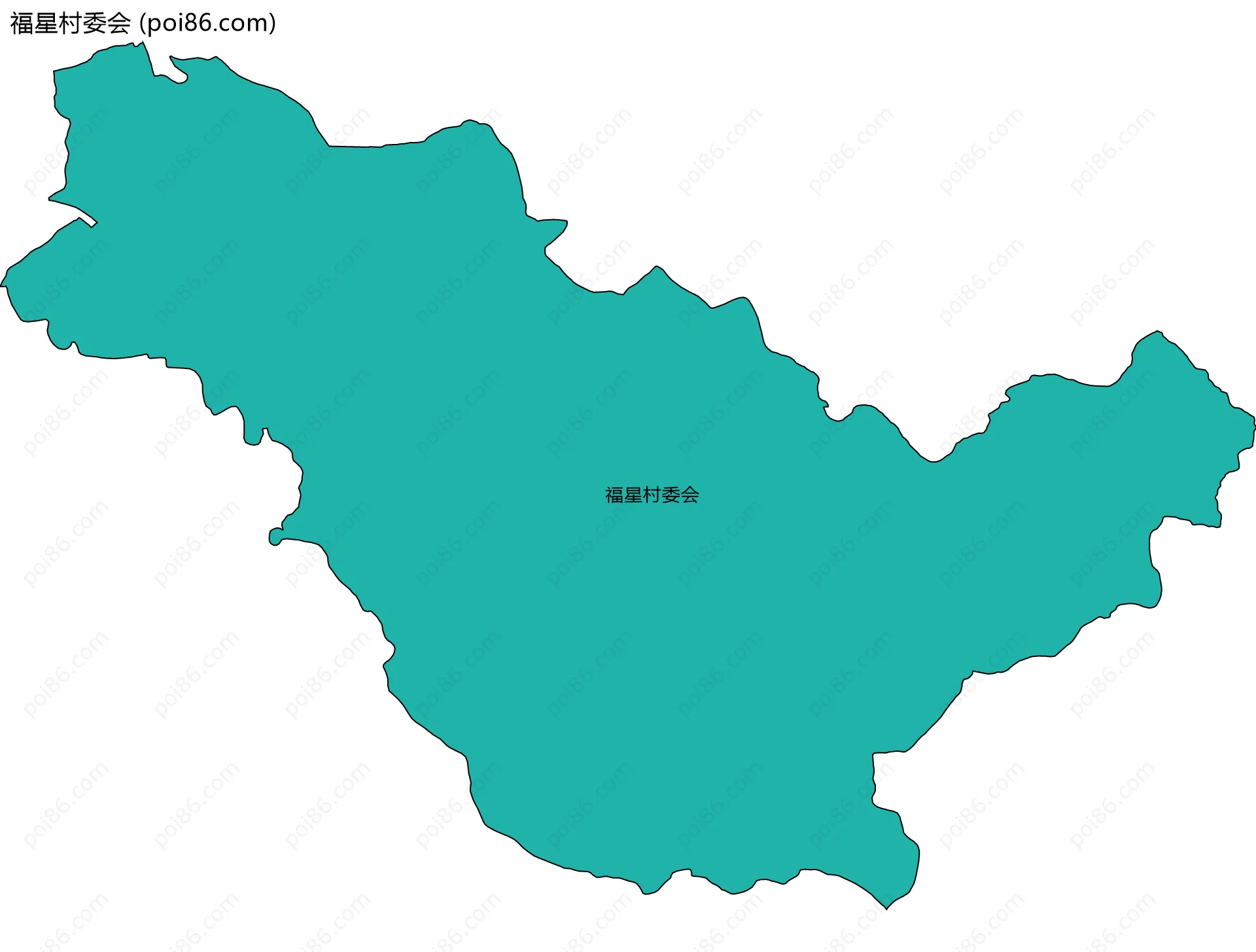福星村委会边界地图