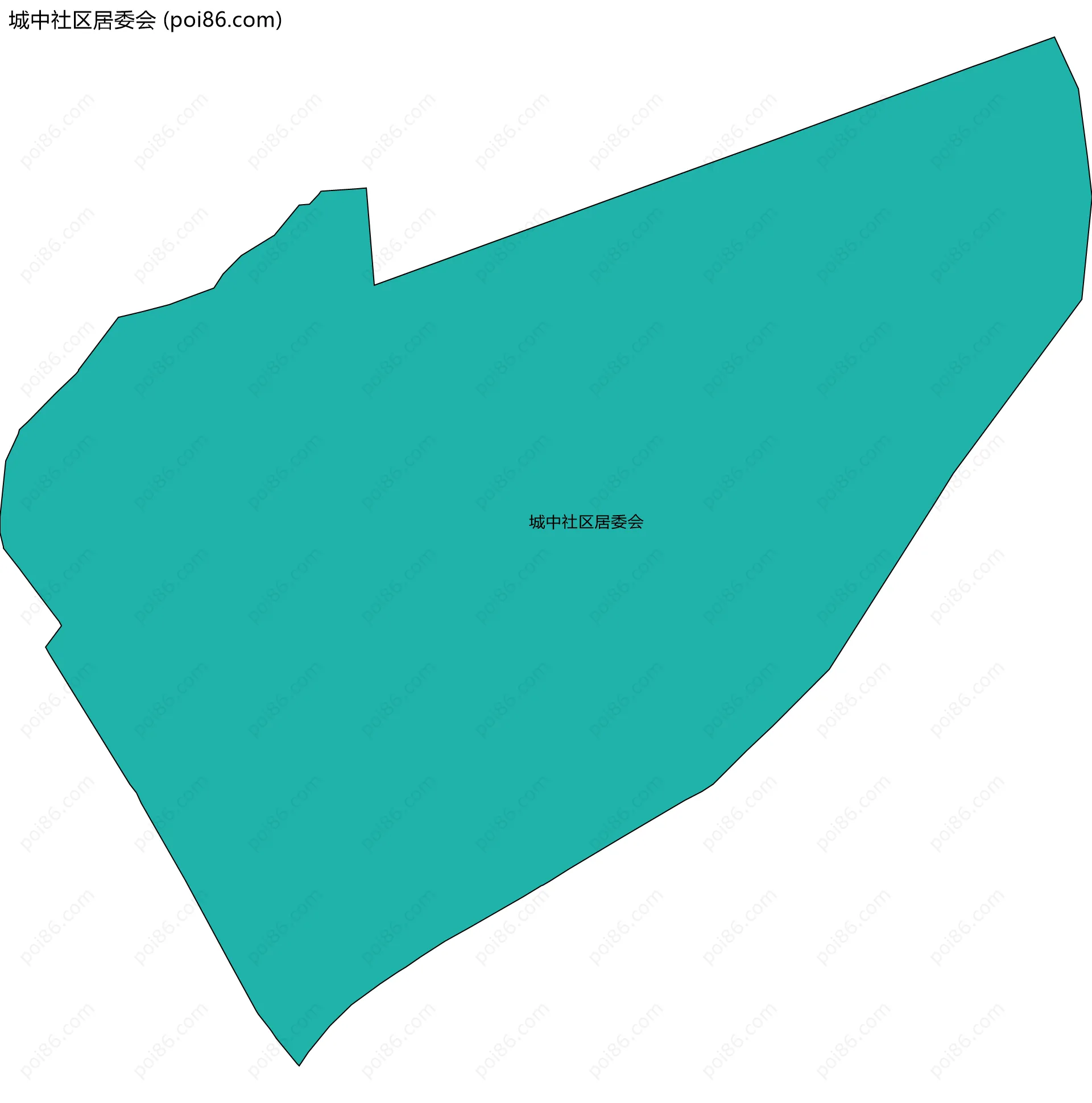 城中社区居委会边界地图