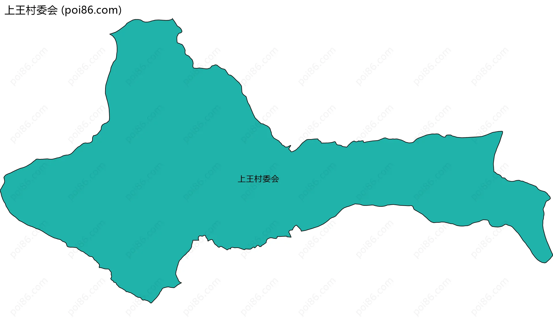 上王村委会边界地图