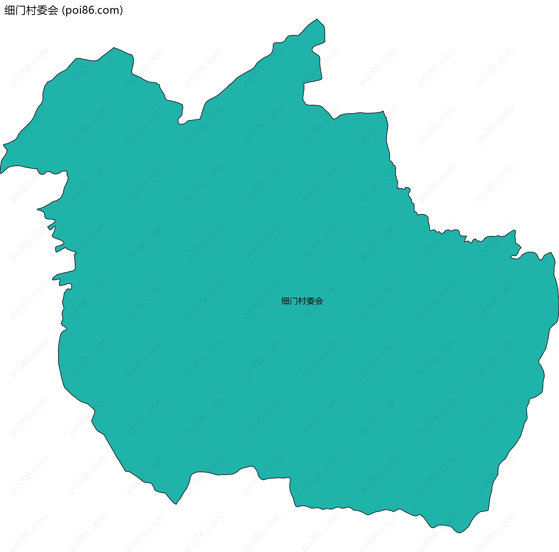 细门村委会边界地图