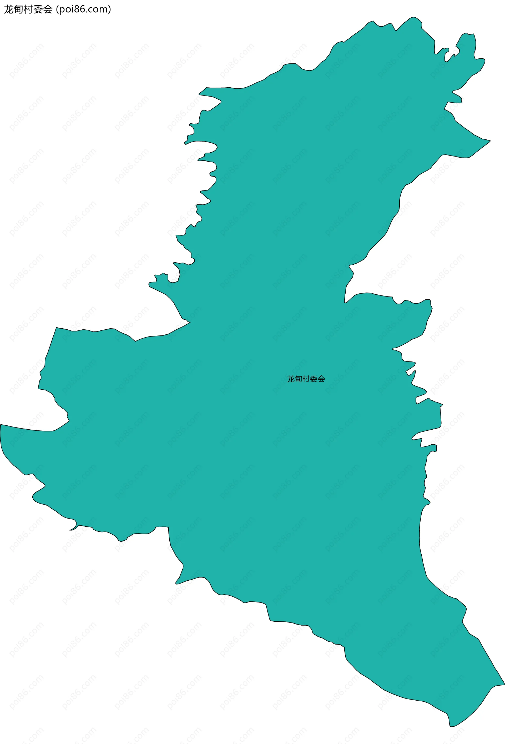 龙甸村委会边界地图