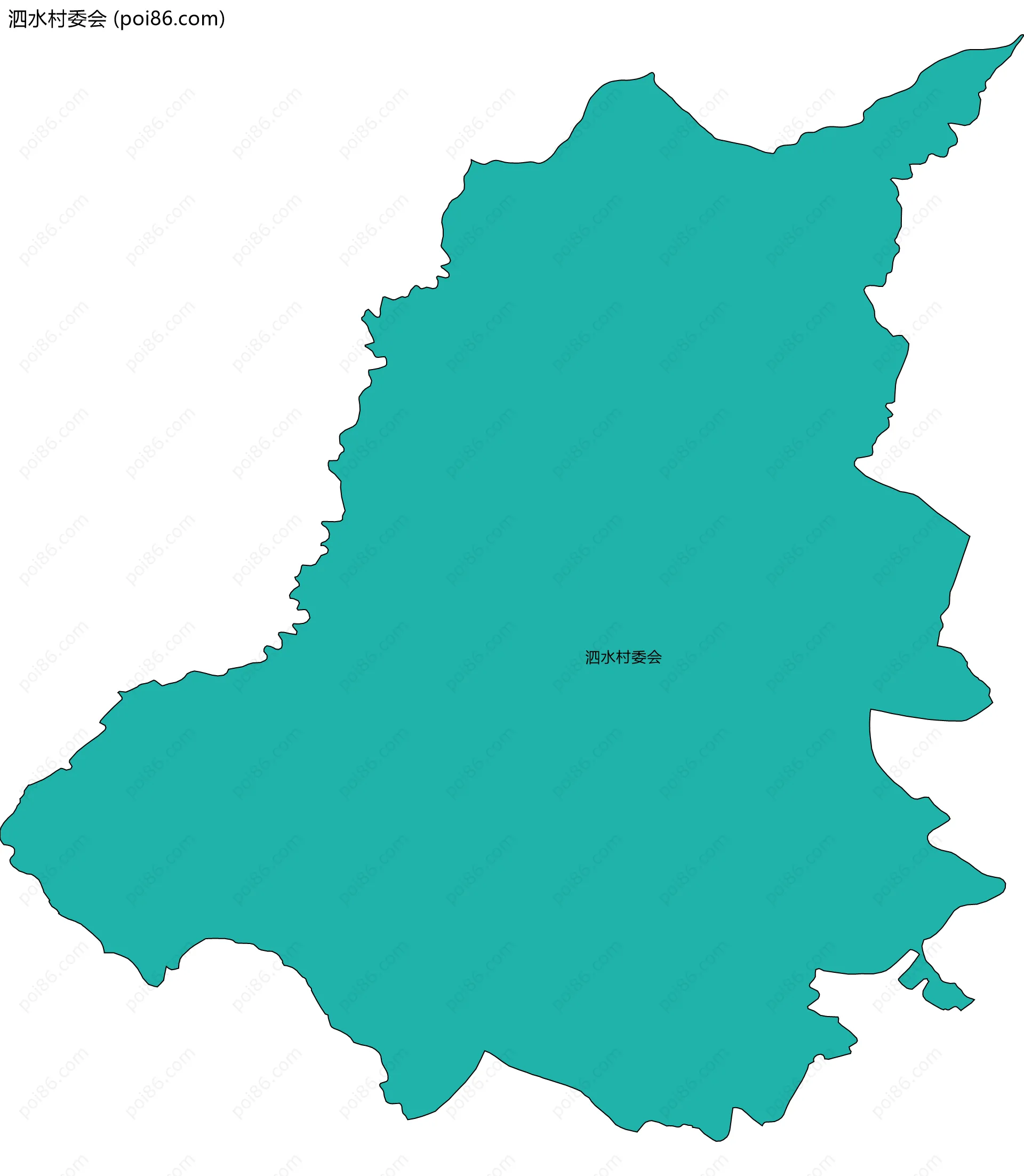 泗水村委会边界地图