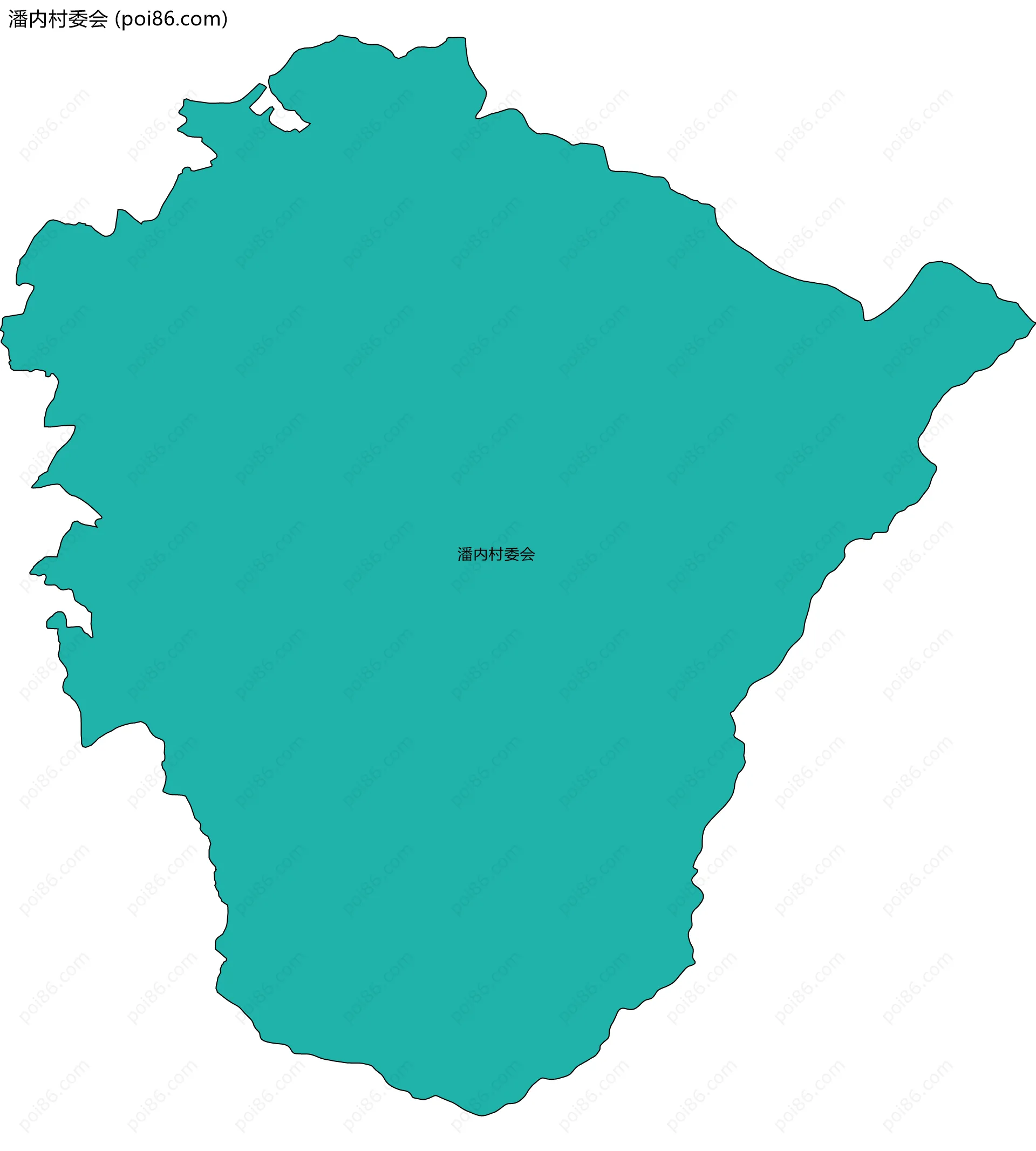 潘内村委会边界地图