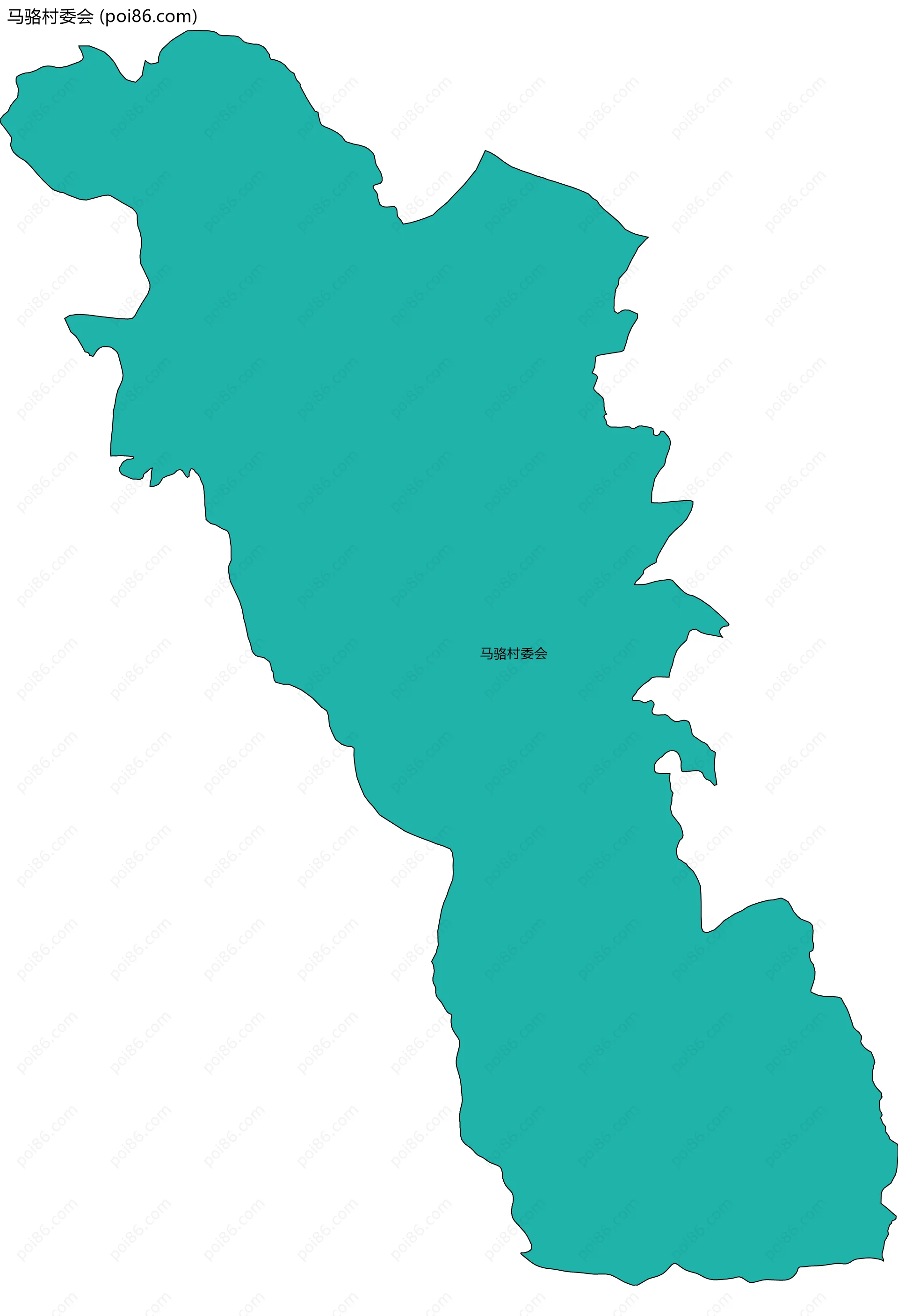 马骆村委会边界地图