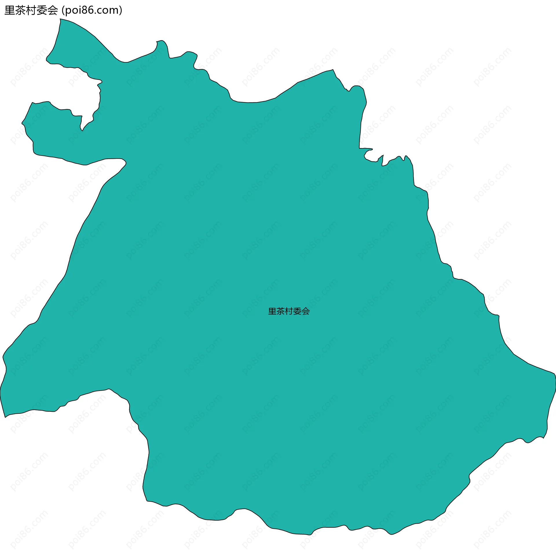 里茶村委会边界地图